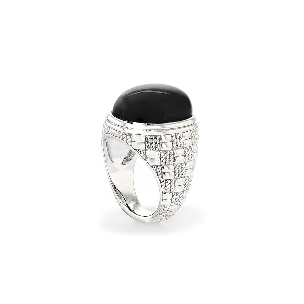 Ocean Reef Ring With Black Onyx Side View