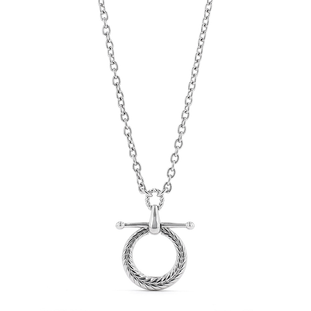 Sterling Silver Charm Holder Necklace