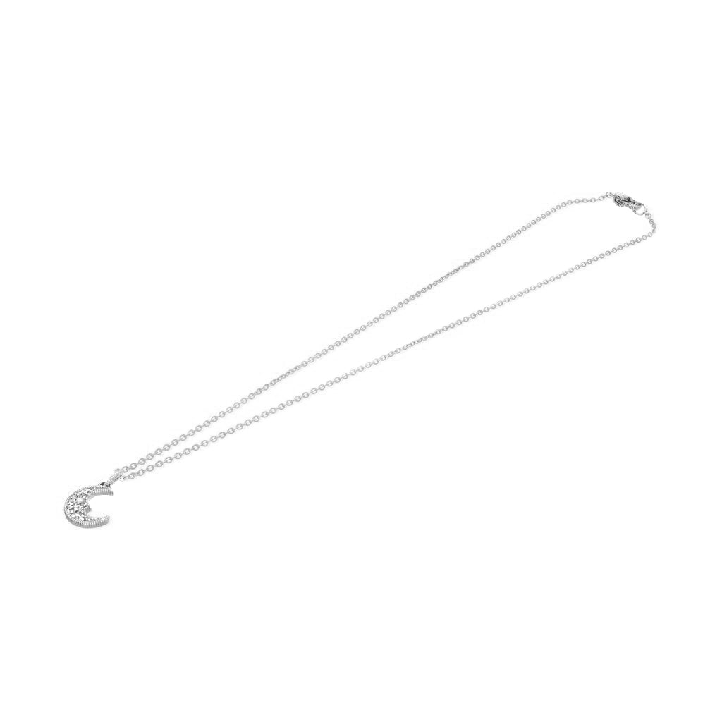 Little Luxuries Moon Pendant with Cultured Diamonds