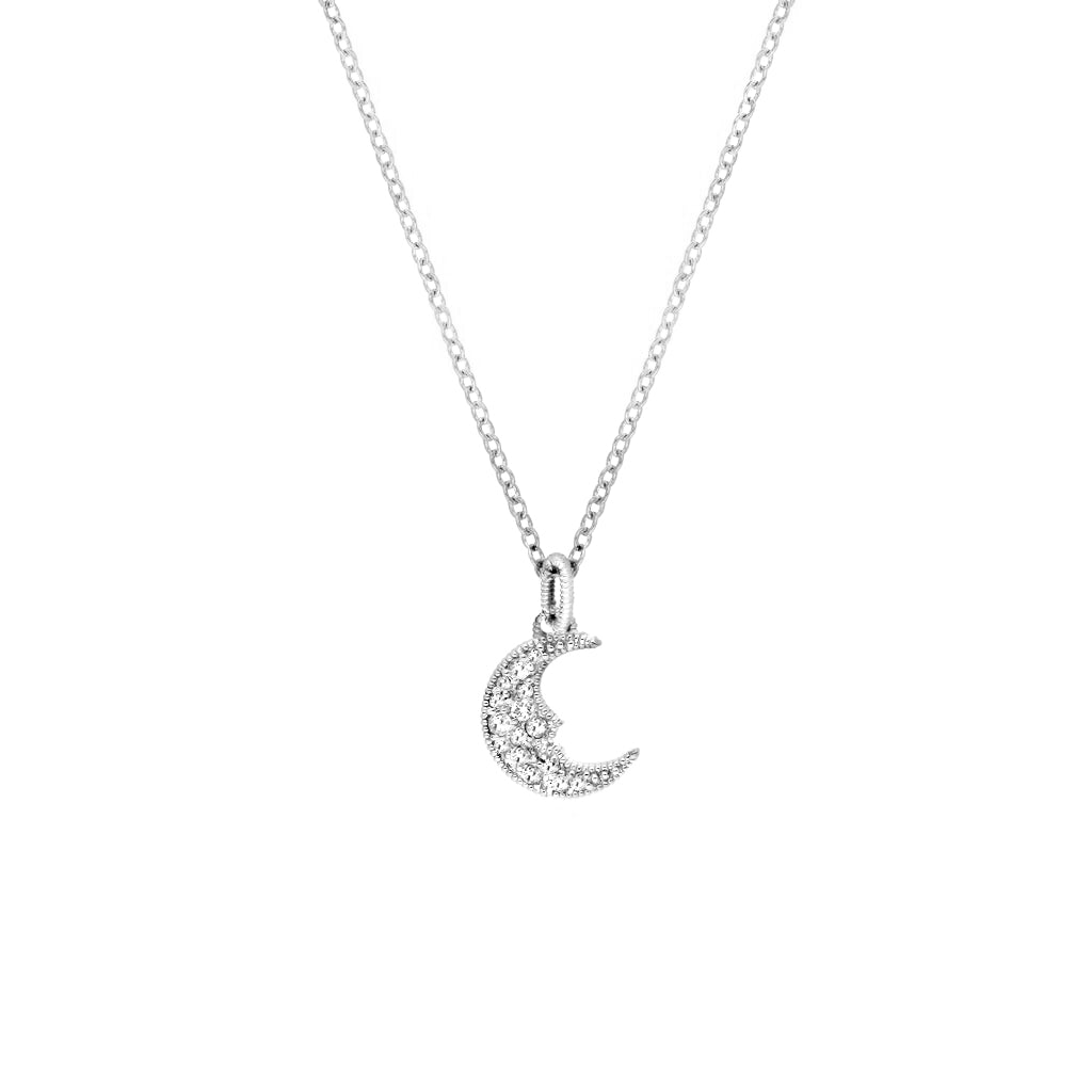 Little Luxuries Moon Pendant With Cultured Diamonds