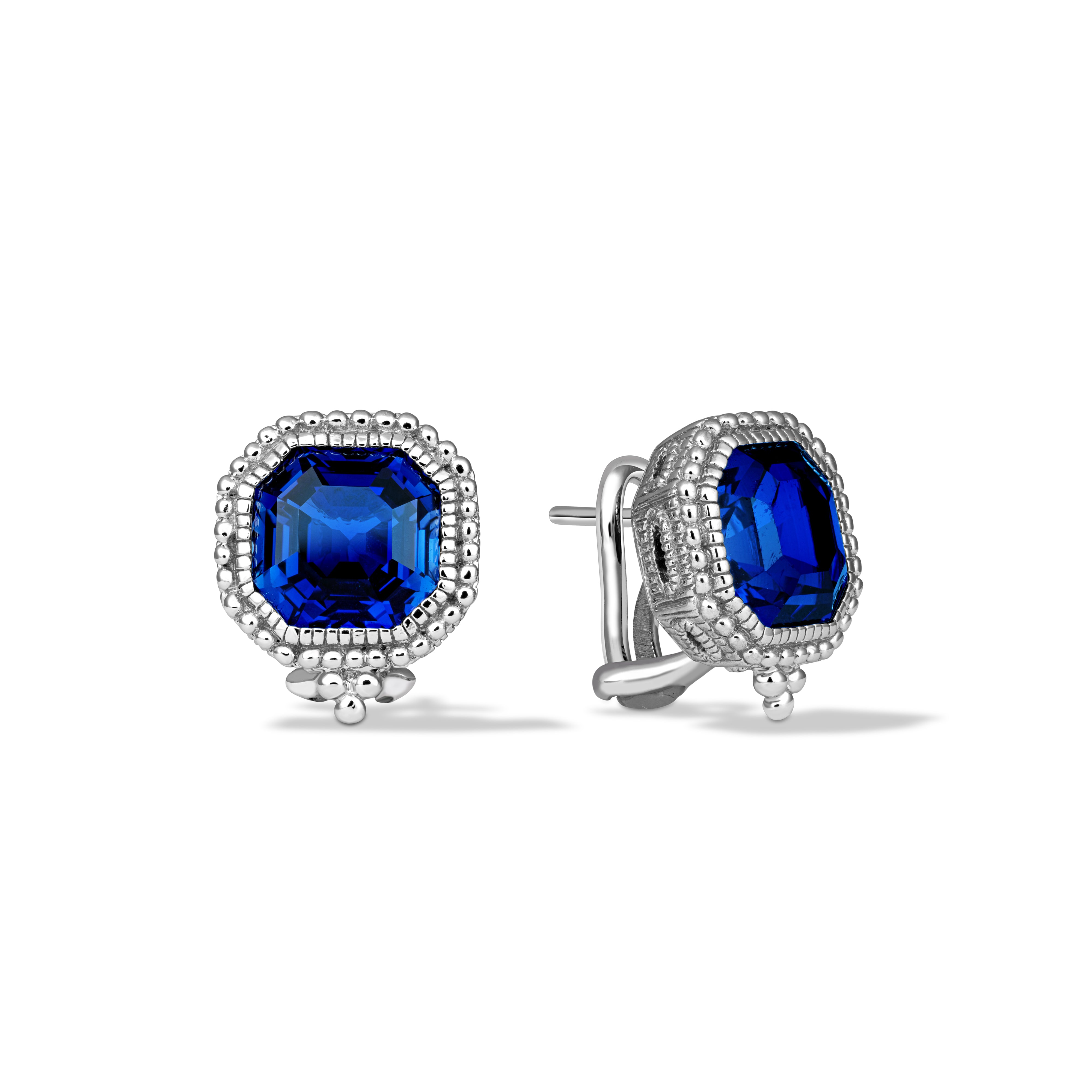 Estate Blue Sapphire Earrings