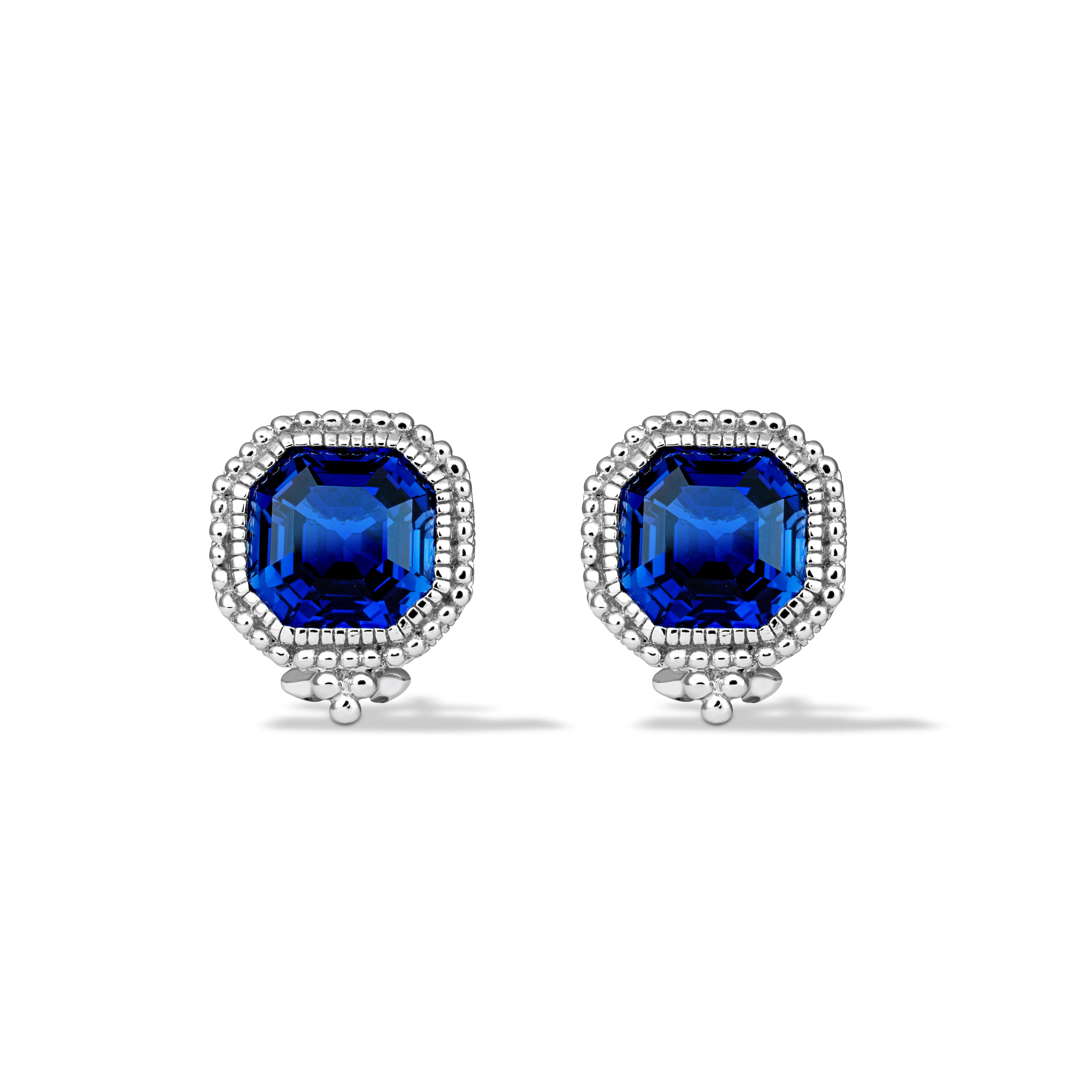 Estate Blue Sapphire Earrings