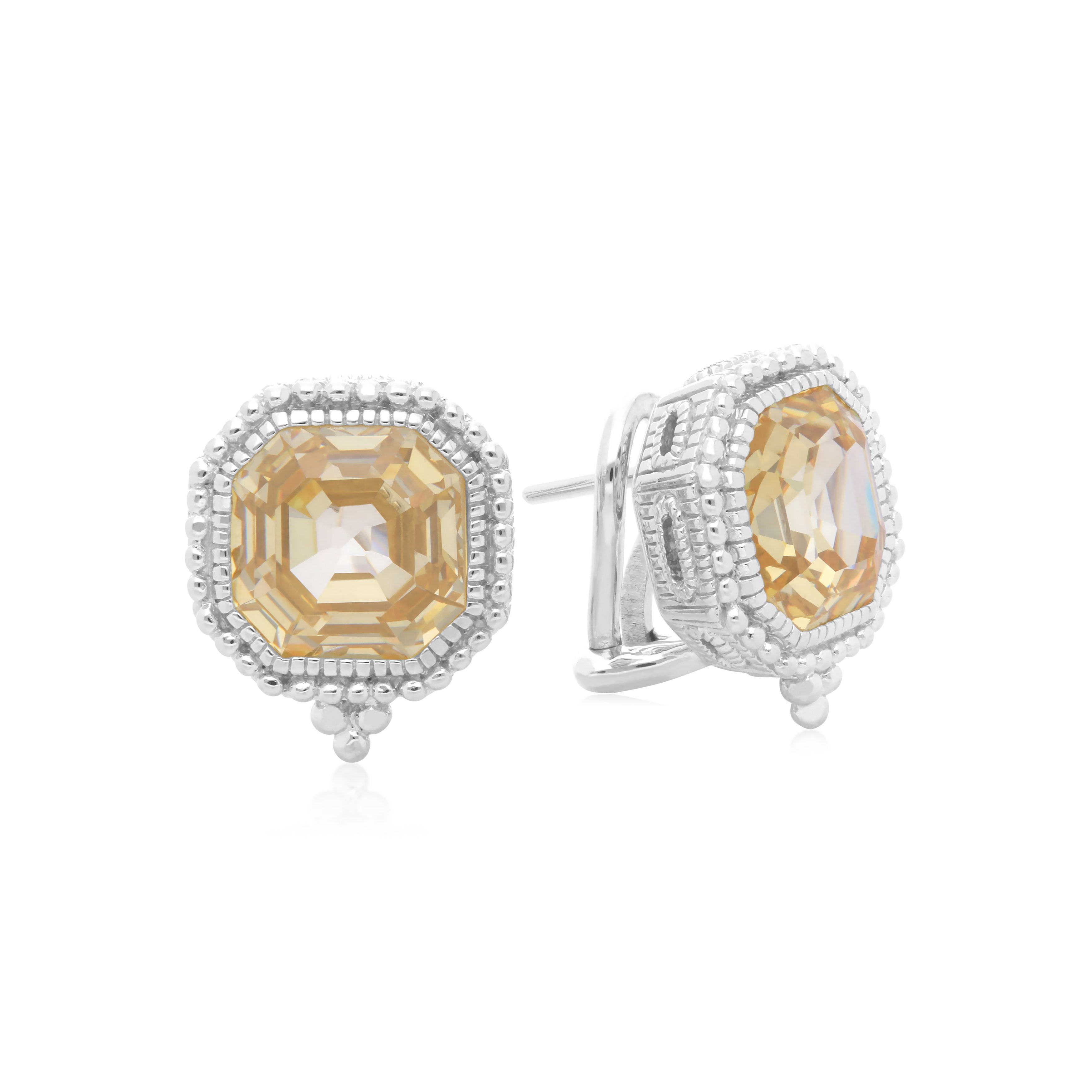 Estate Canary Earrings