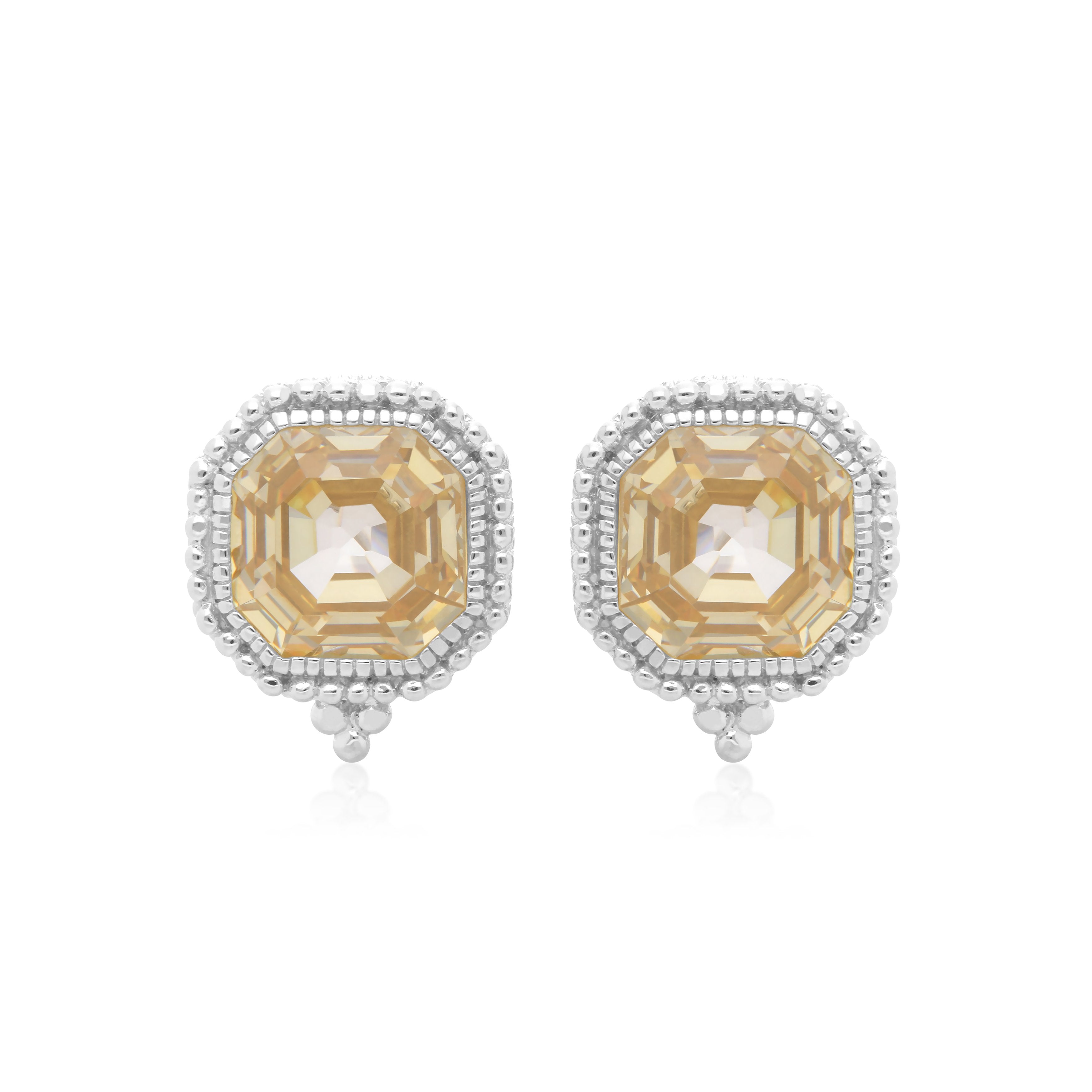Estate Canary Earrings
