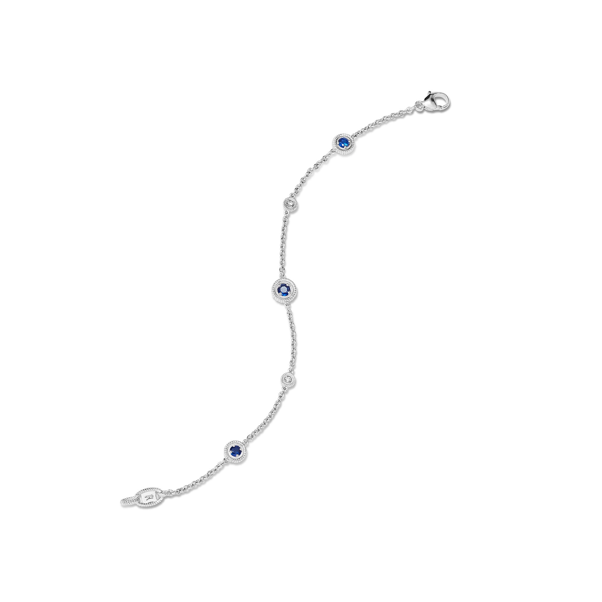 Max Bracelet with Blue Sapphire and Diamonds