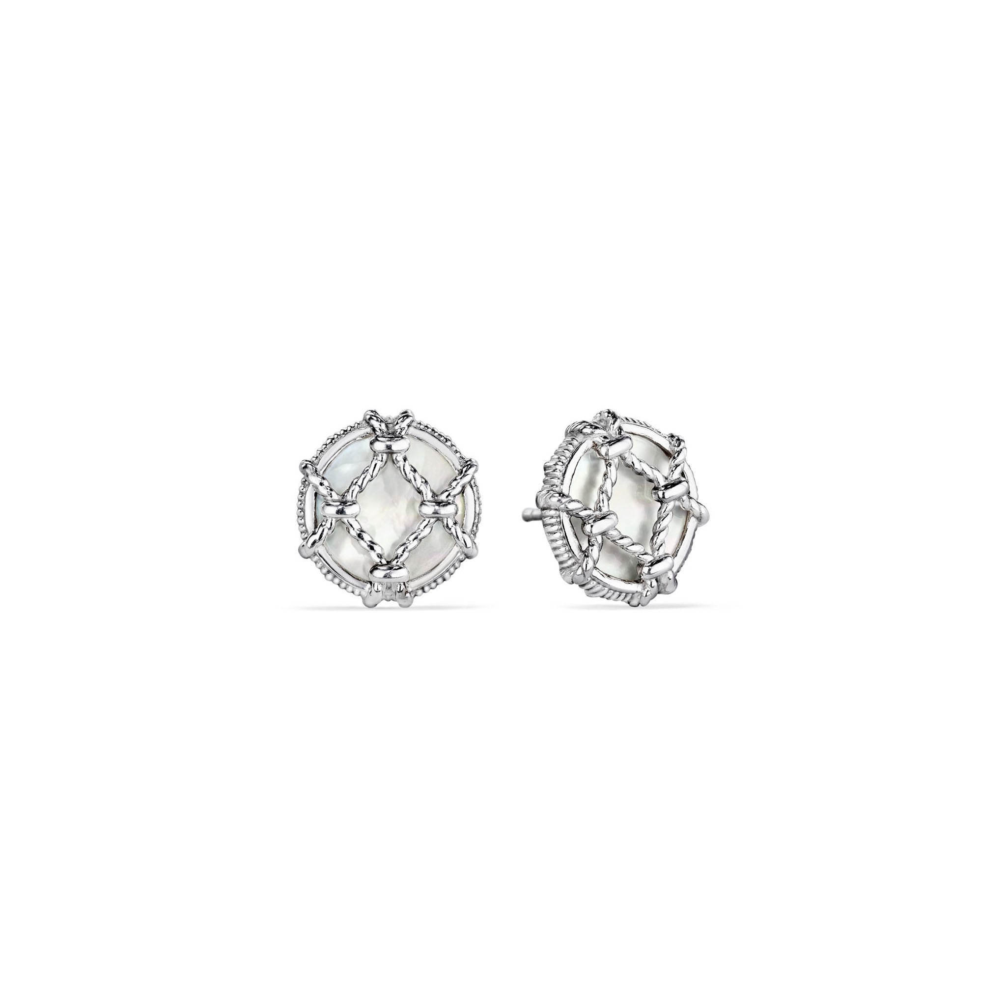Isola Stud Earrings With Mother Of Pearl