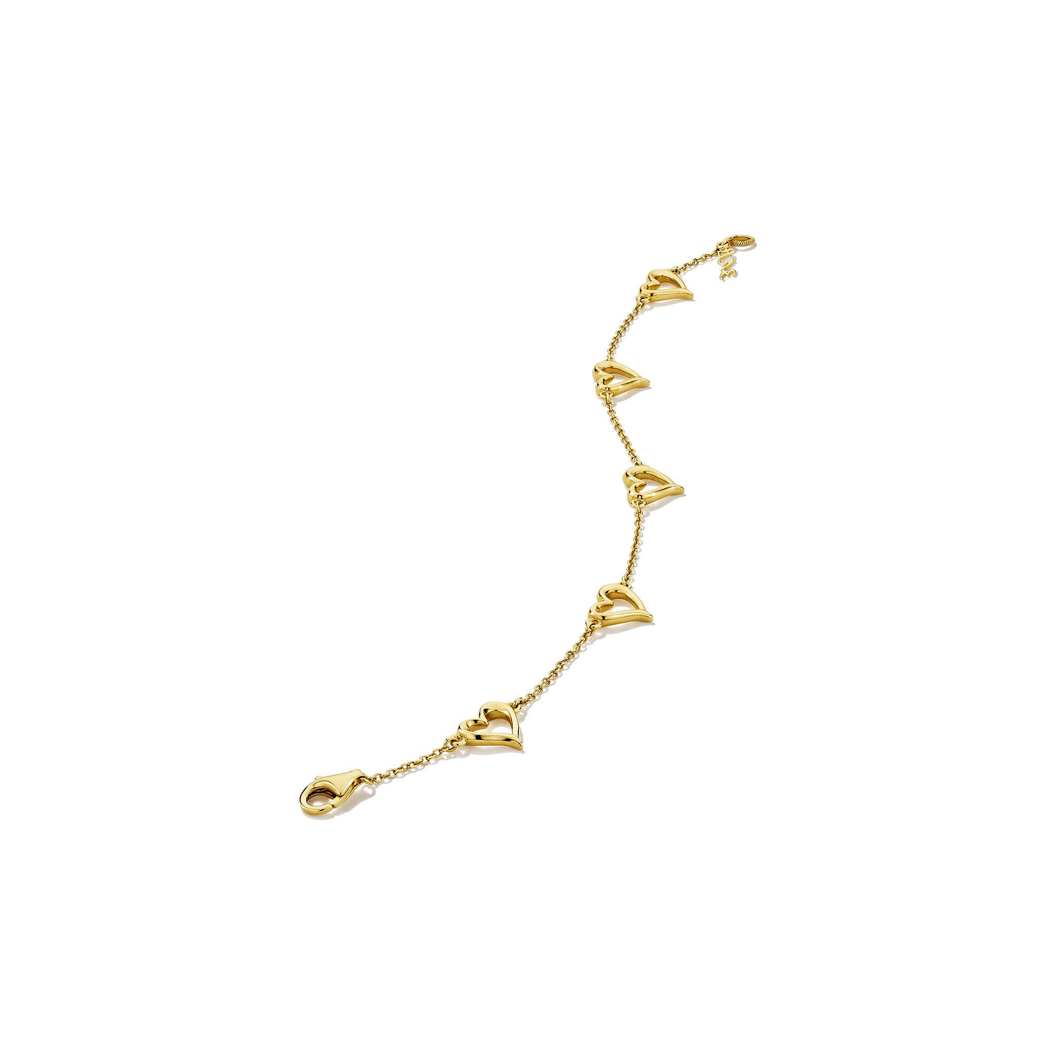 Eros Open Heart Station Bracelet in 18K