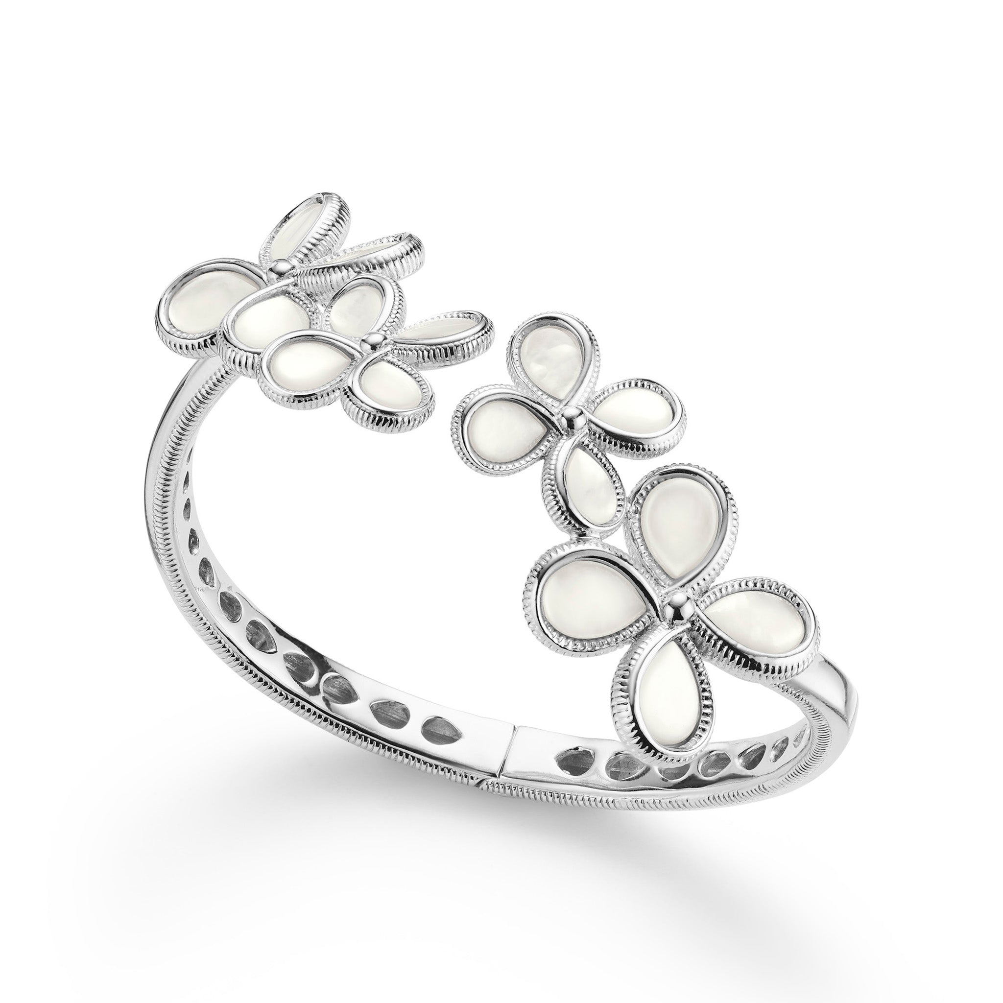 Jardin Bouquet Cuff with Mother of Pearl