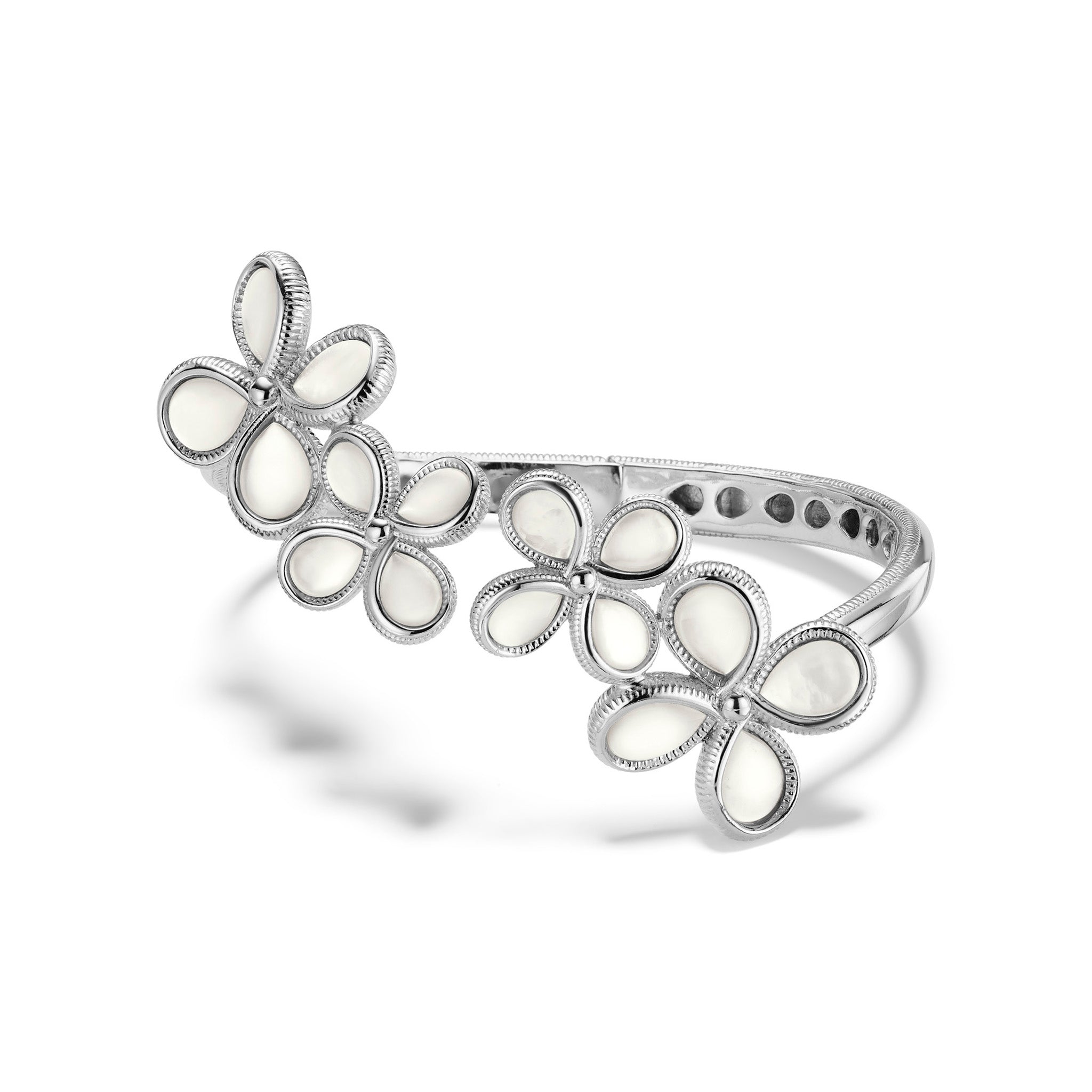 Jardin Bouquet Cuff With Mother Of Pearl