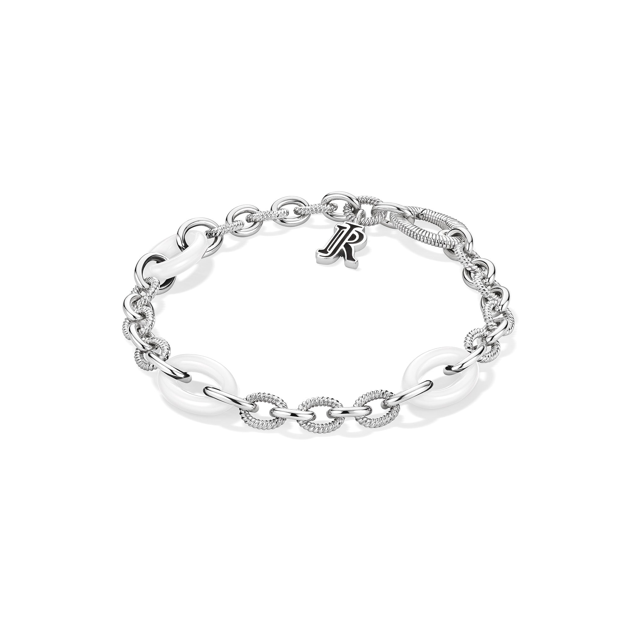 Eternity Signature Link Bracelet With White Agate