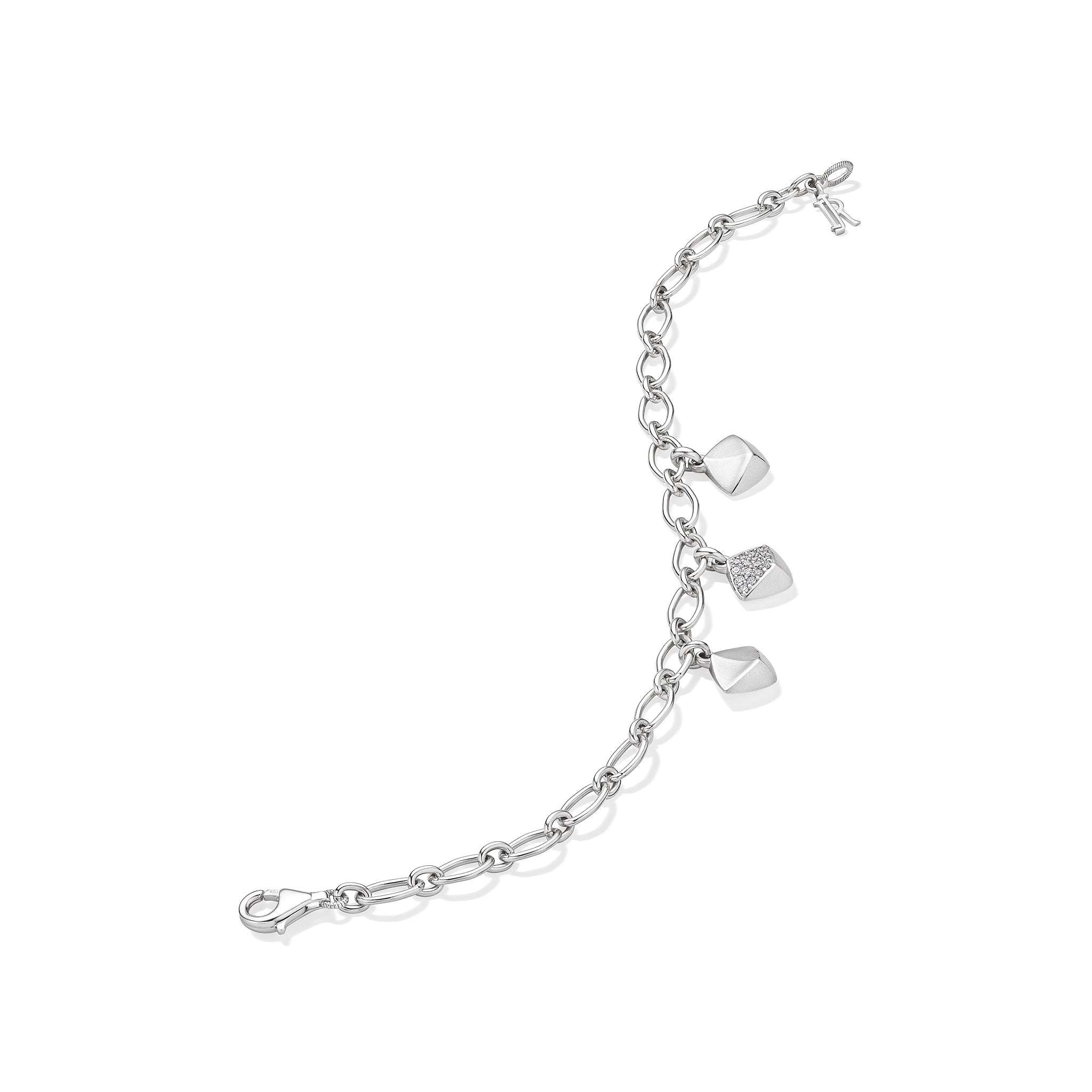 Iris Charm Bracelet with Diamonds