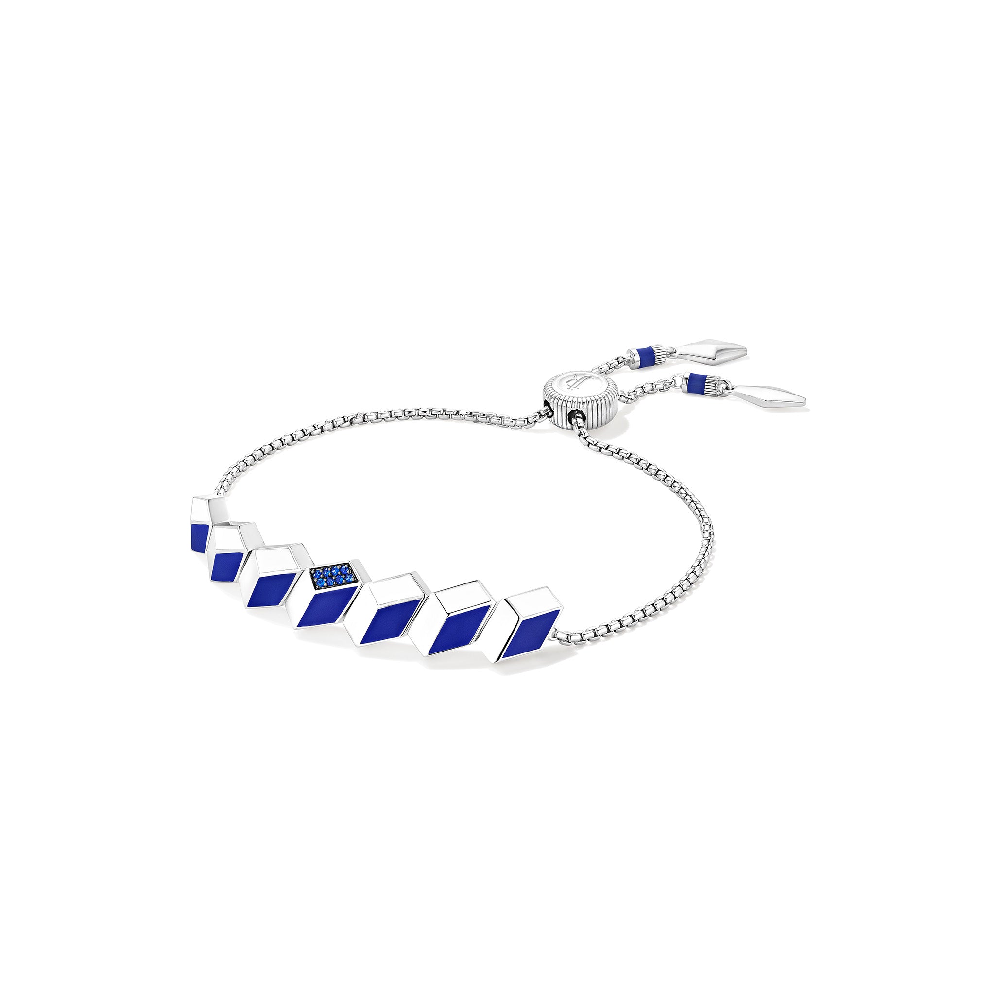 Odyssey Friendship Bracelet with Enamel and Blue Sapphire