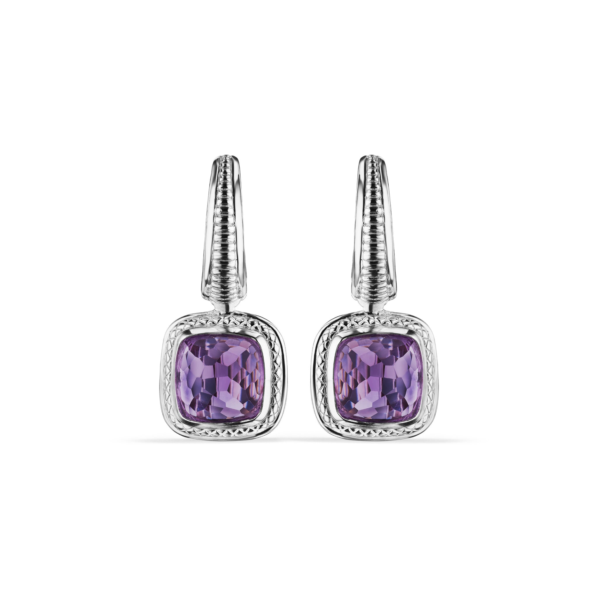 Cassandre Drop Earrings with Amethyst