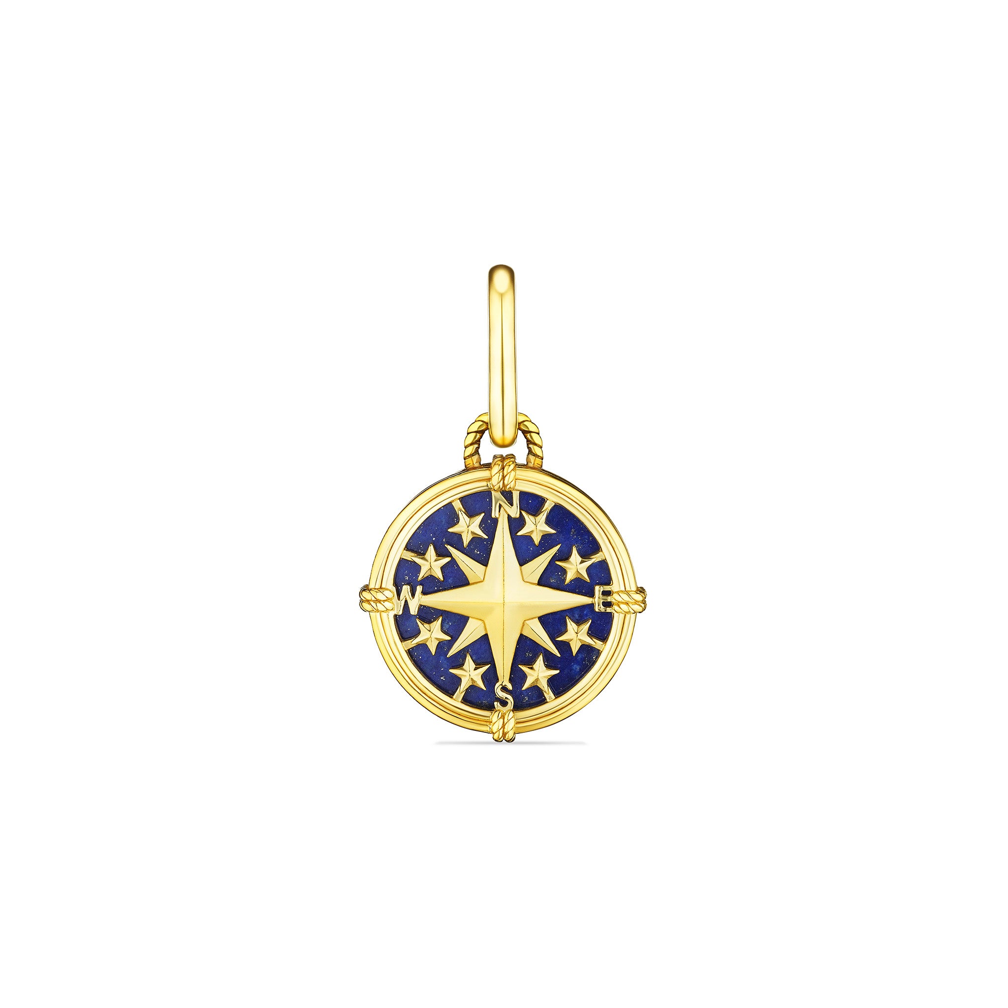 Ocean Reef Celestial Medallion With Lapis In 18K Gold Vermeil