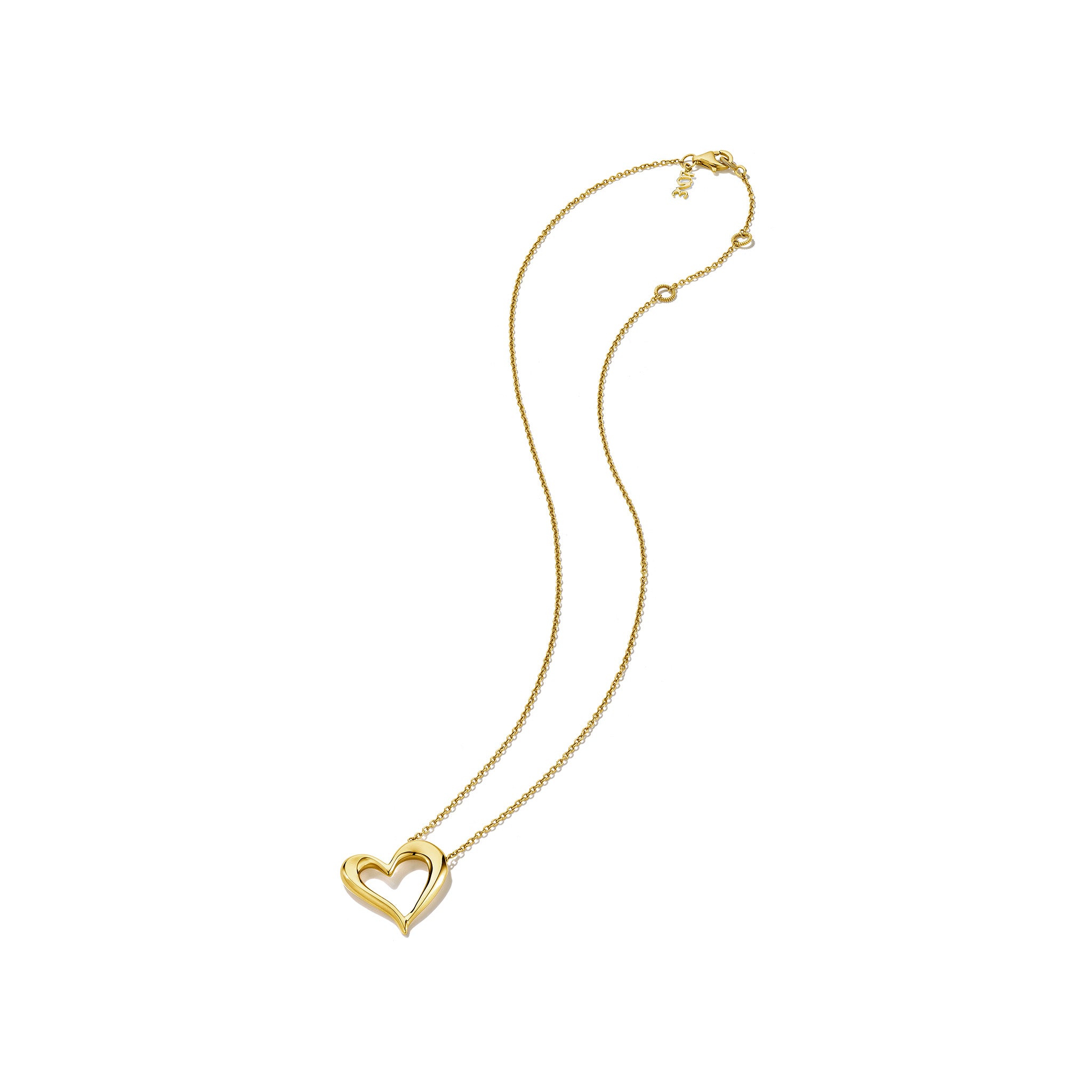 Eros Open Heart Necklace in 18K