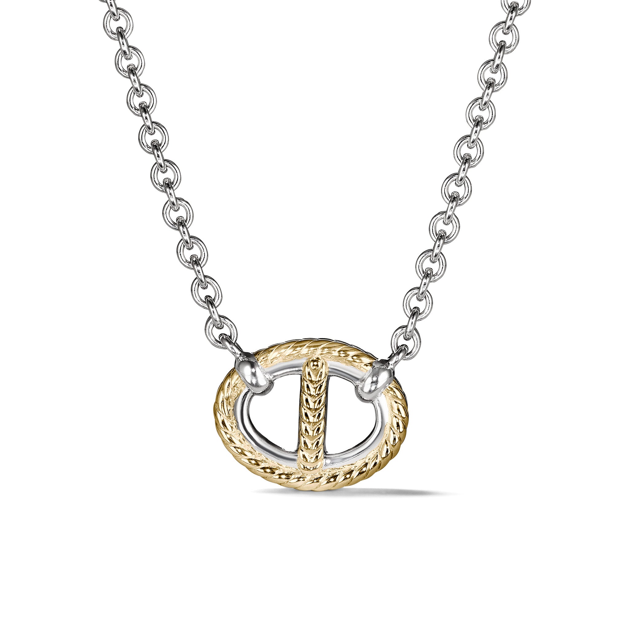 Vienna Single Link Necklace With 18K Gold