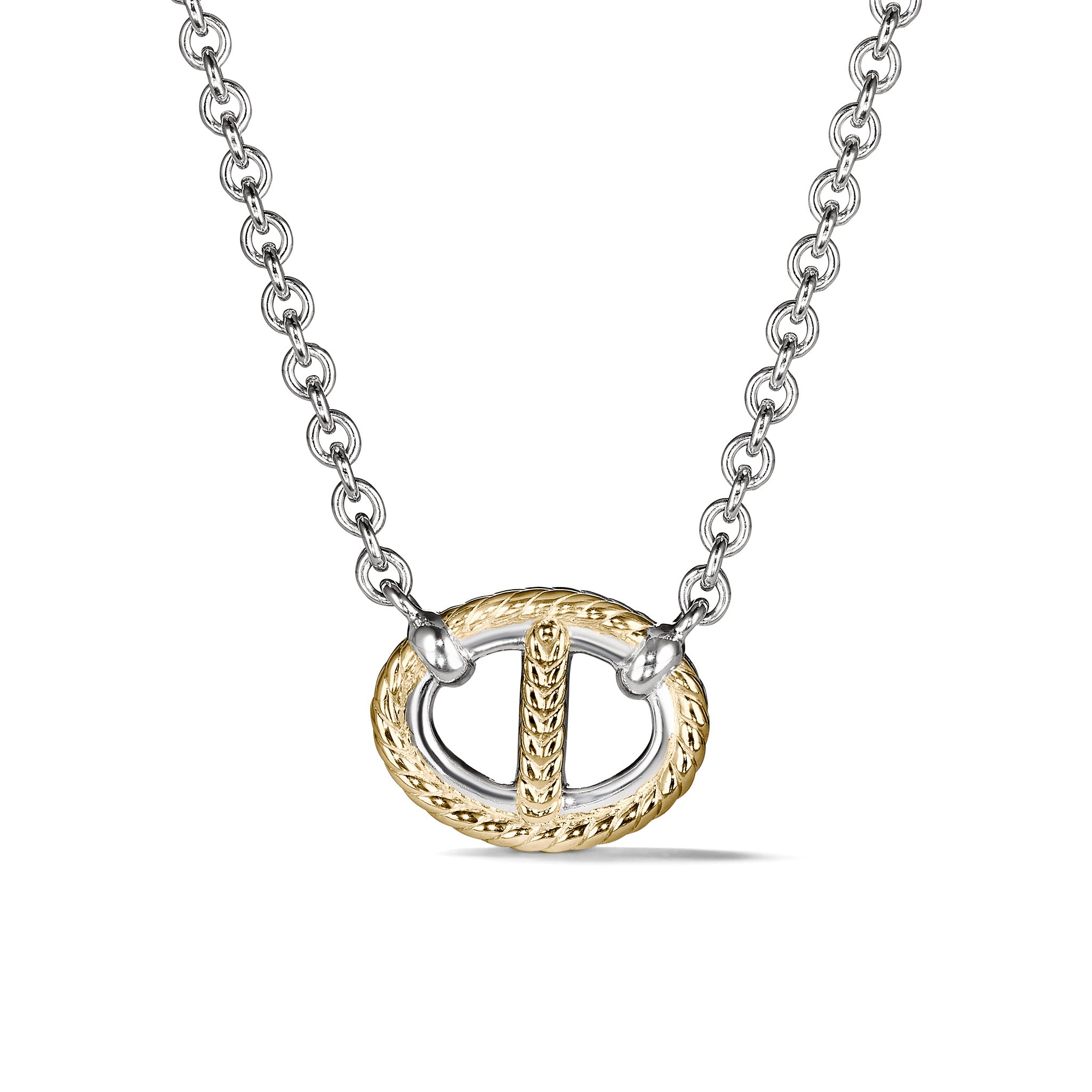 Vienna Single Link Necklace With 18K Gold