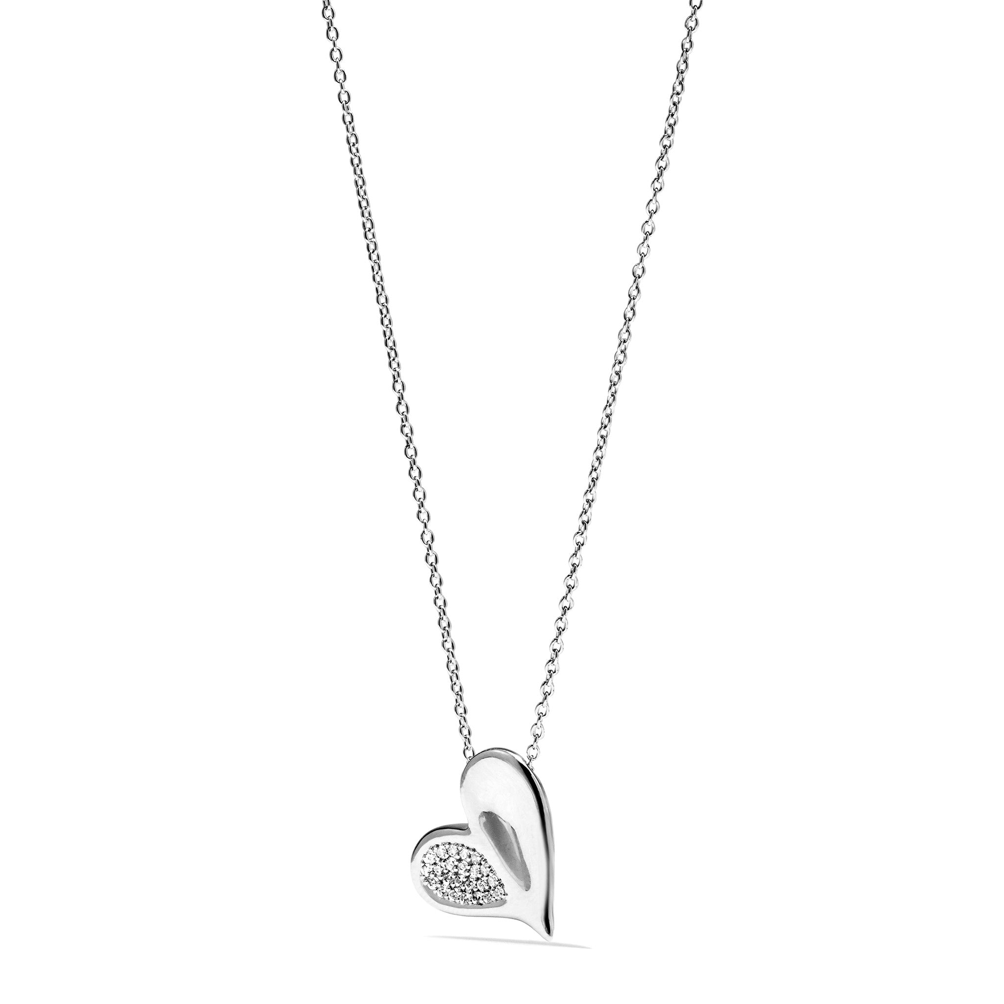Eros Heart Necklace with Diamonds