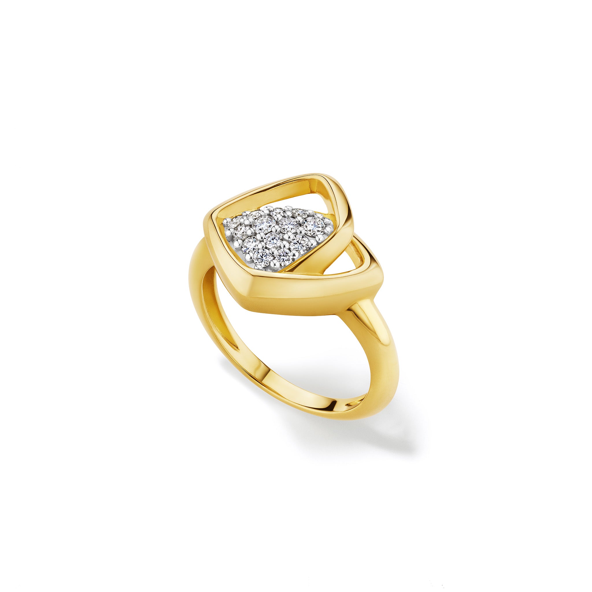 Selvaggia Ring with Diamonds in 14K