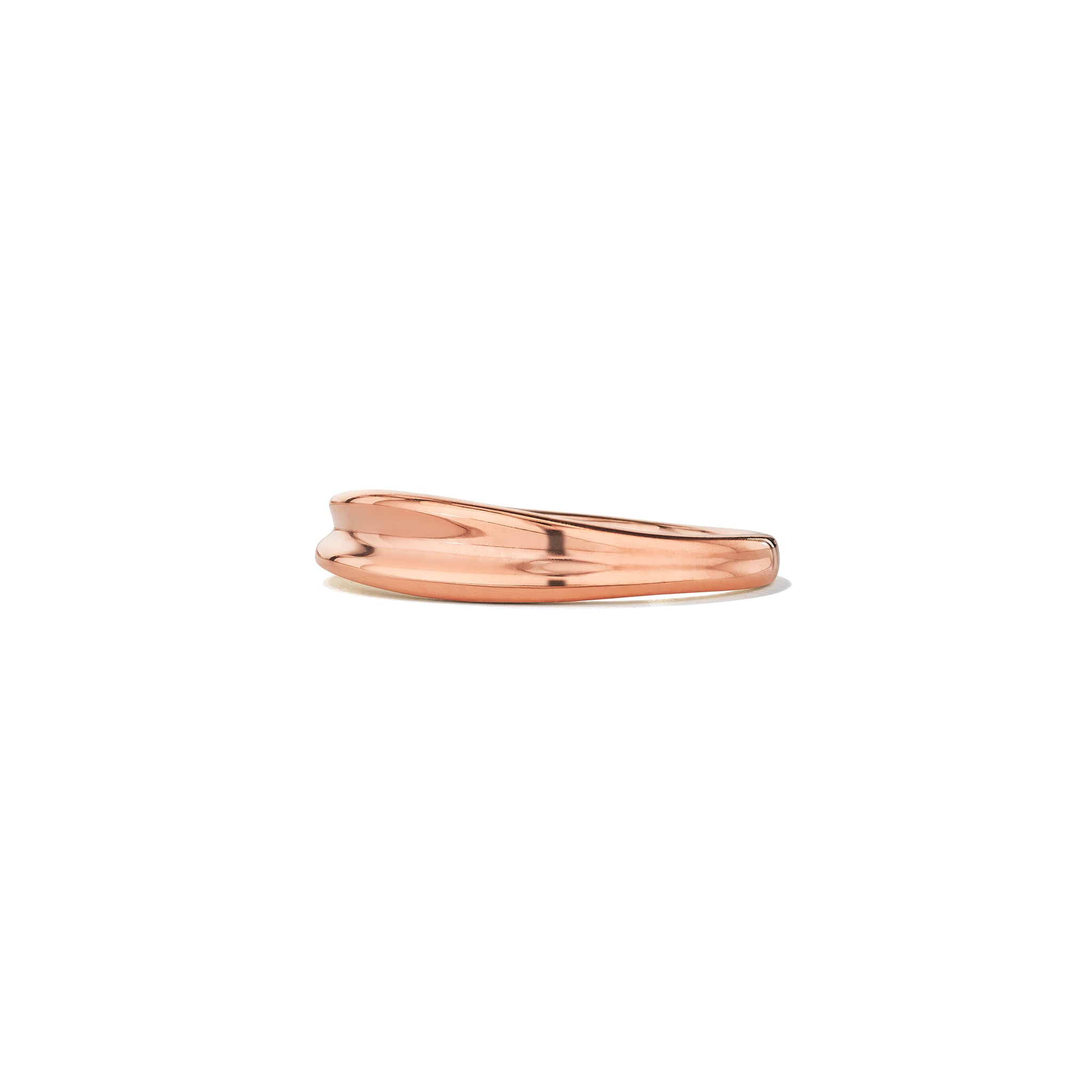 Eros Sculptural Band Ring in 18K Rose Gold