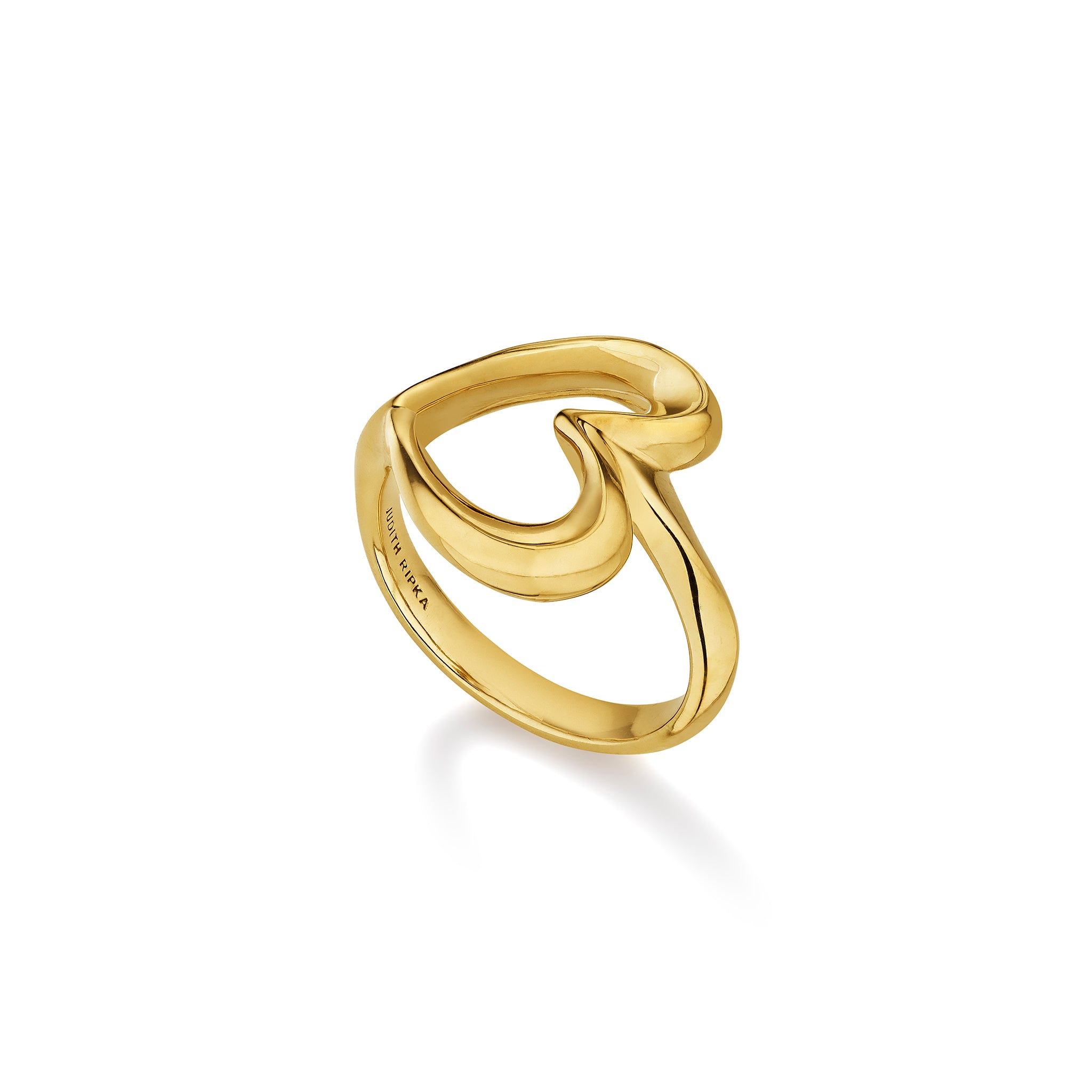 Eros Open Heart Ring in 18K