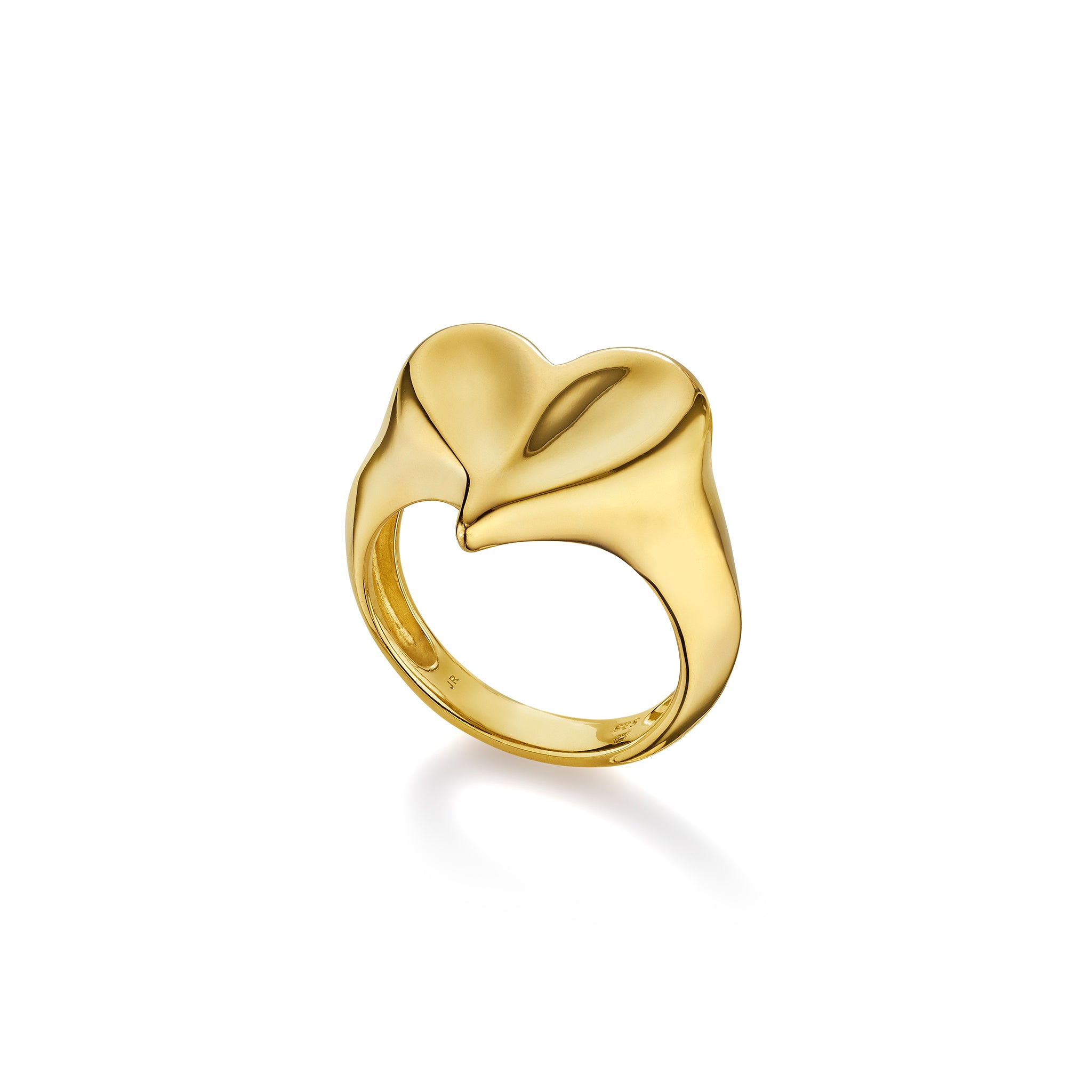 Eros Heart Signet Ring in 18K