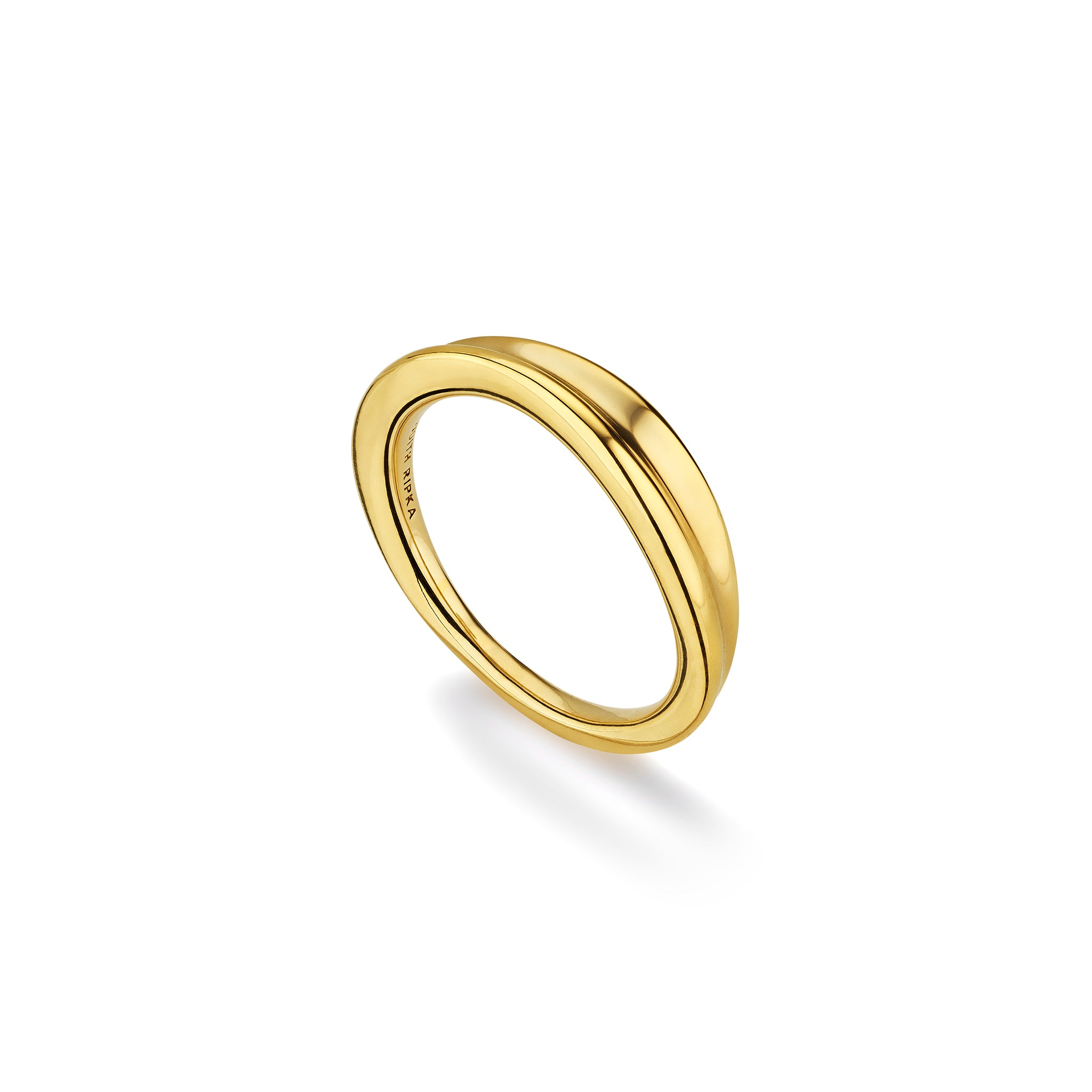 Eros Sculptural Band Ring in 18K