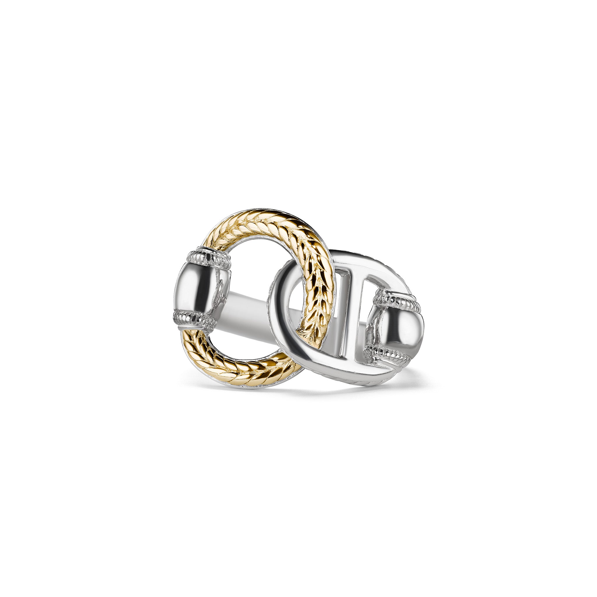Vienna Interlocking Ring With 18K Gold