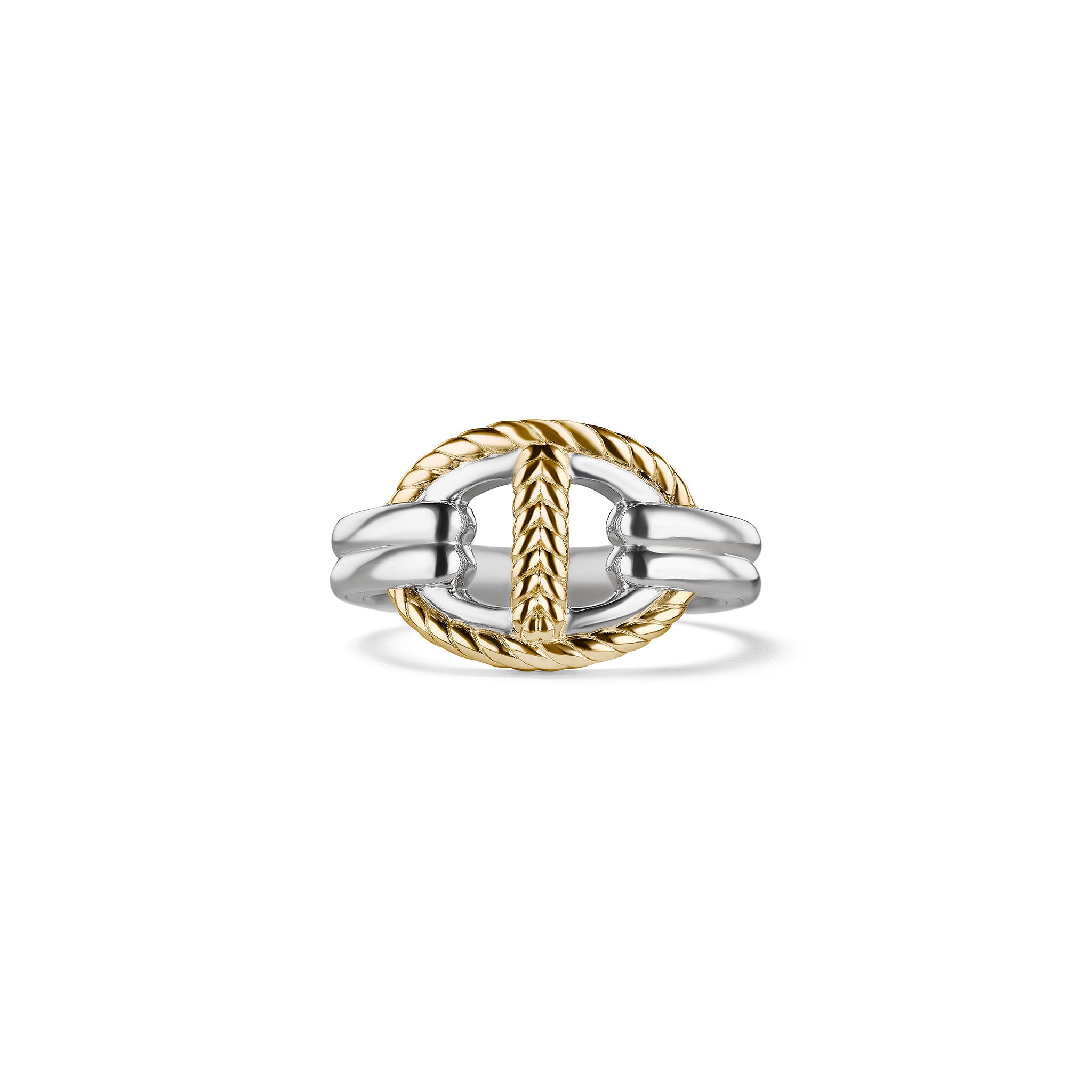 Vienna Single Link Ring With 18K Gold