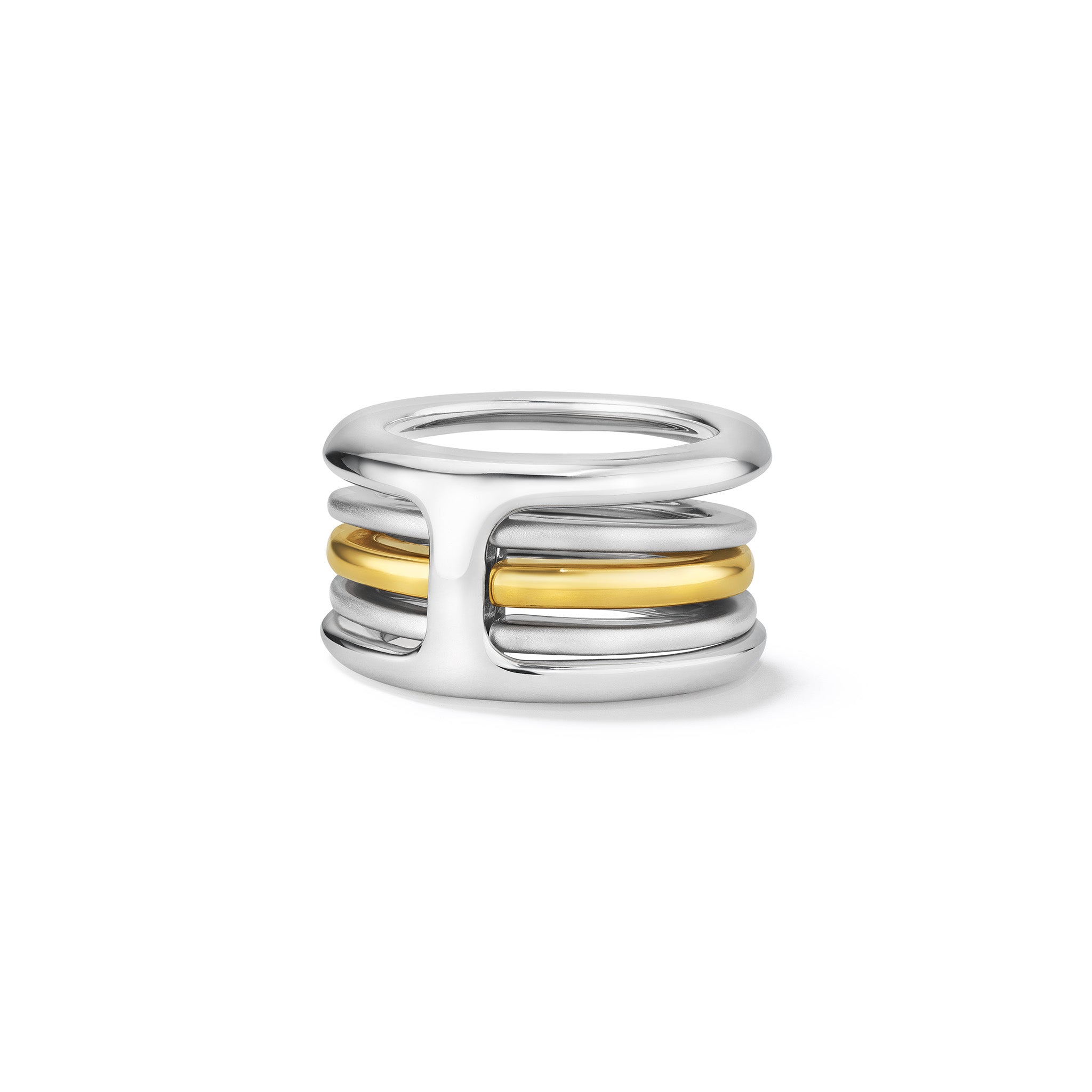 Cielo Multi Band Ring with 18K Gold