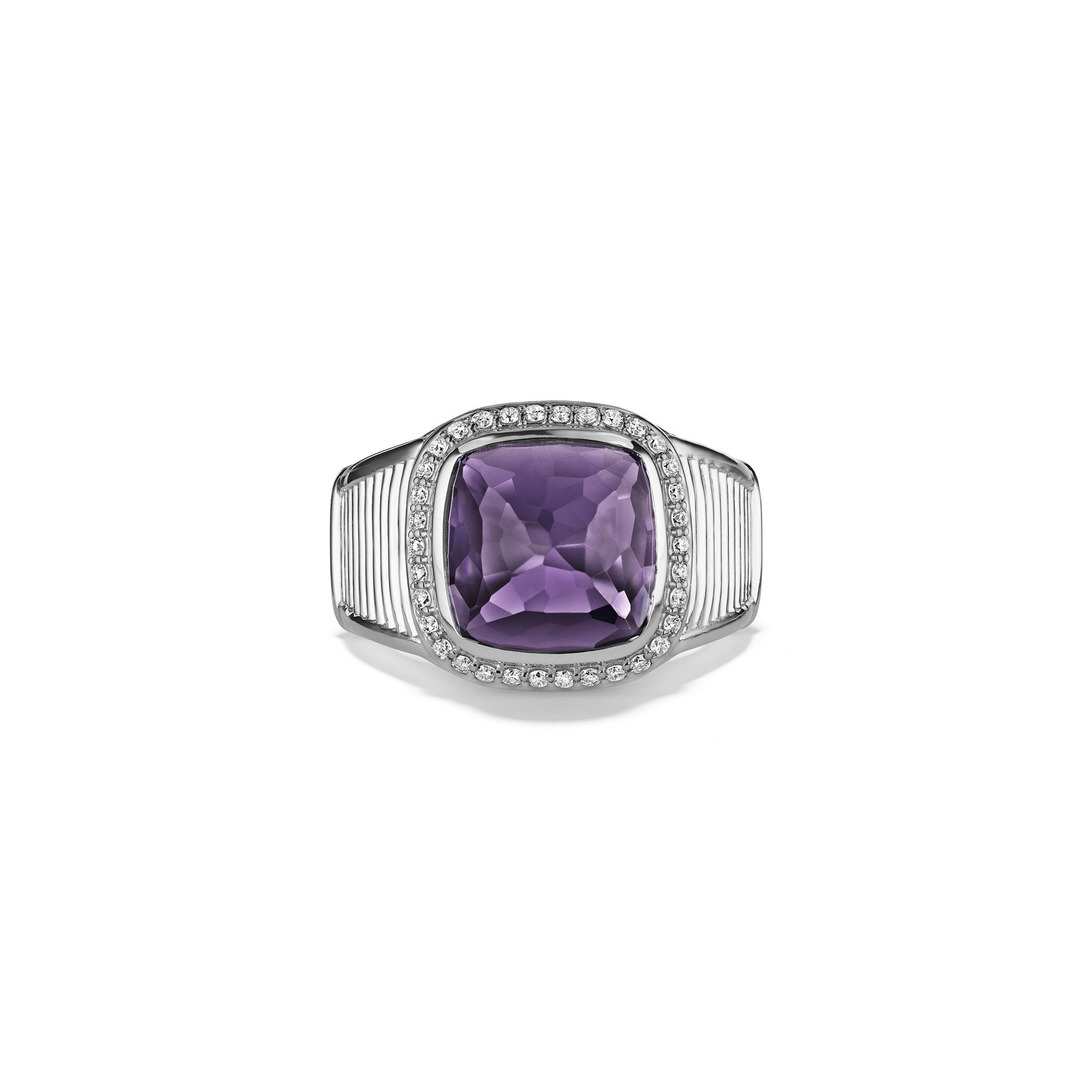 Cassandre Ring With Amethyst And Diamonds