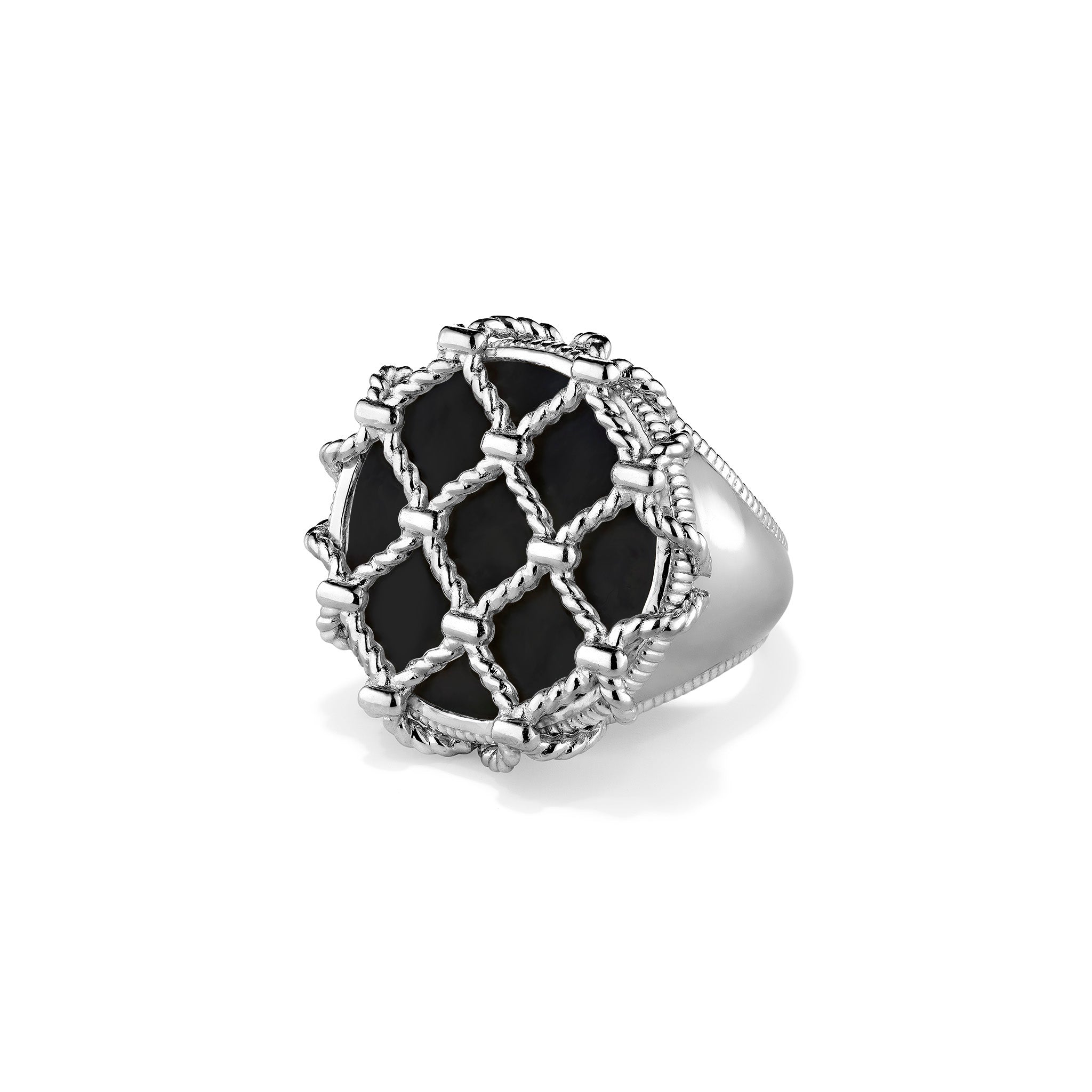 Isola Medium Ring with Black Onyx