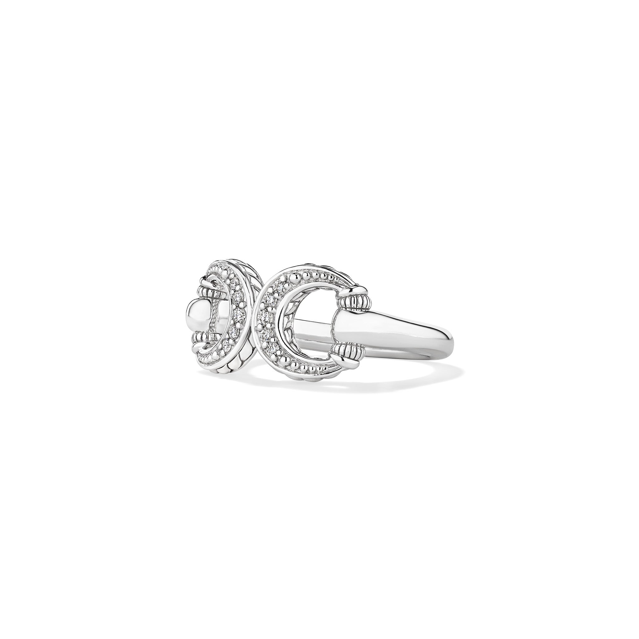 Vienna Bit Ring with Diamonds