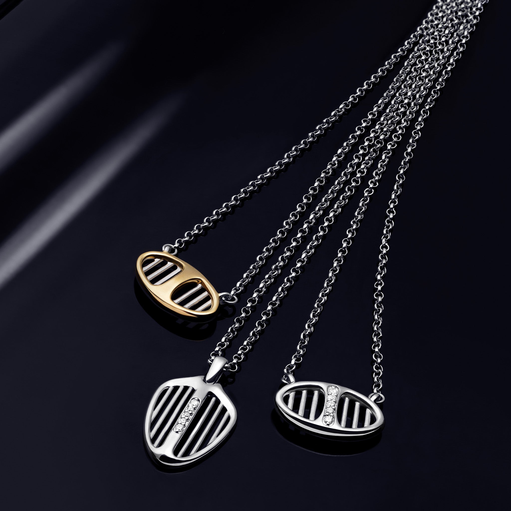 Cielo Necklace with 18K Gold