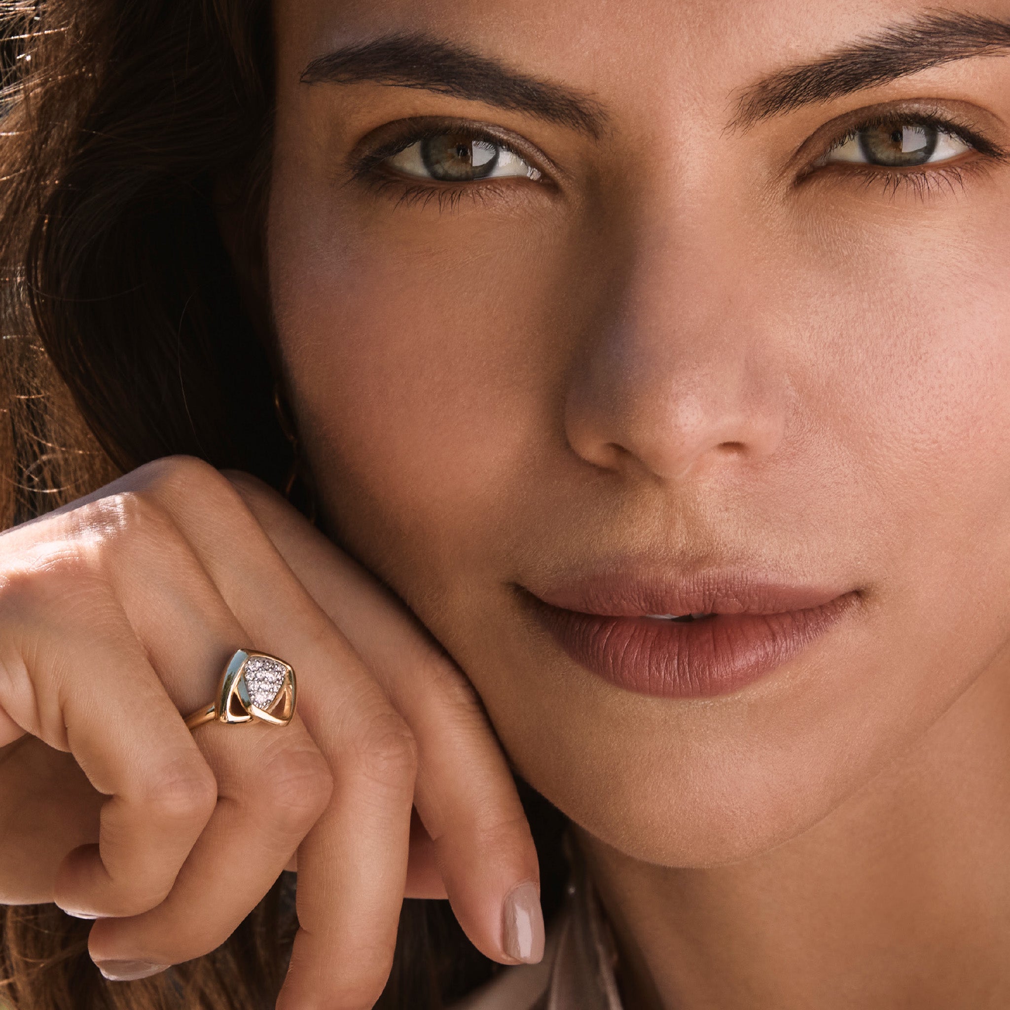 Selvaggia Ring with Diamonds in 14K