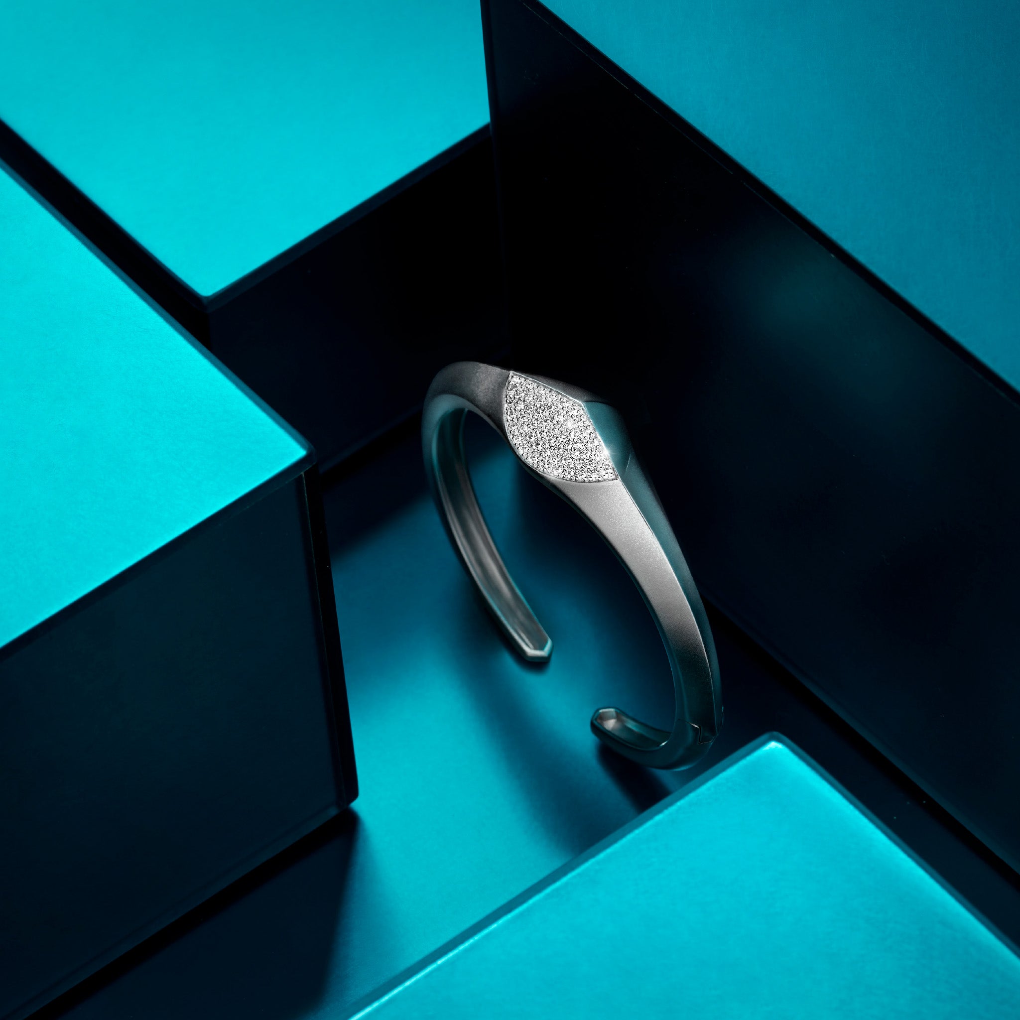 Iris Cuff with Diamonds