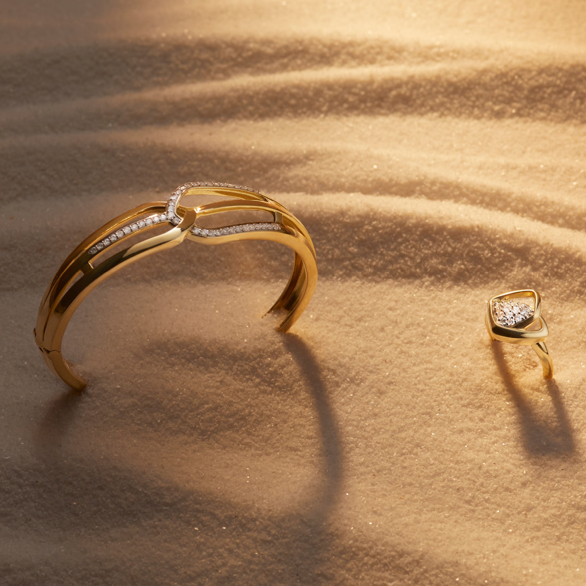Selvaggia Ring with Diamonds in 14K