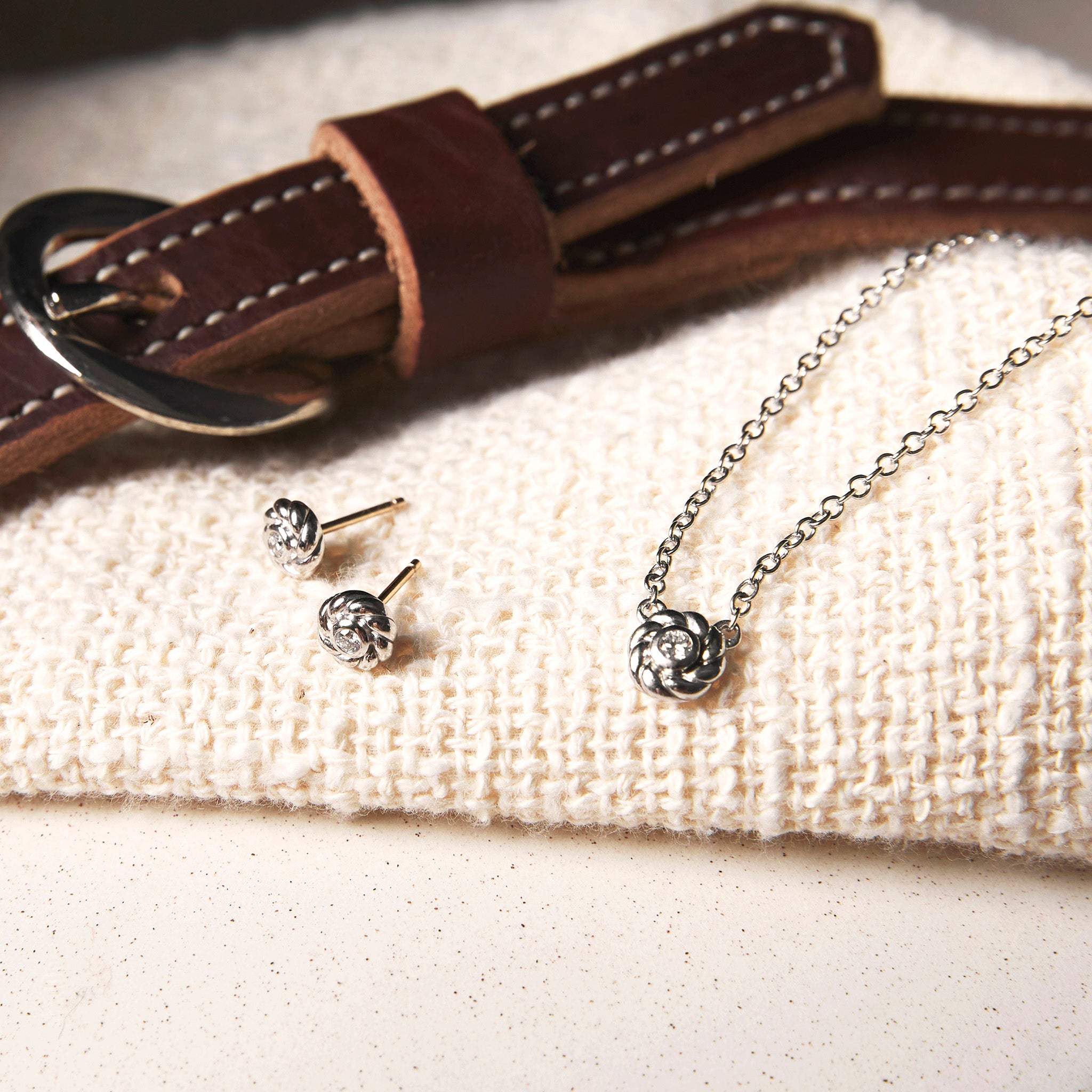 Vienna Solitaire Necklace with Diamonds