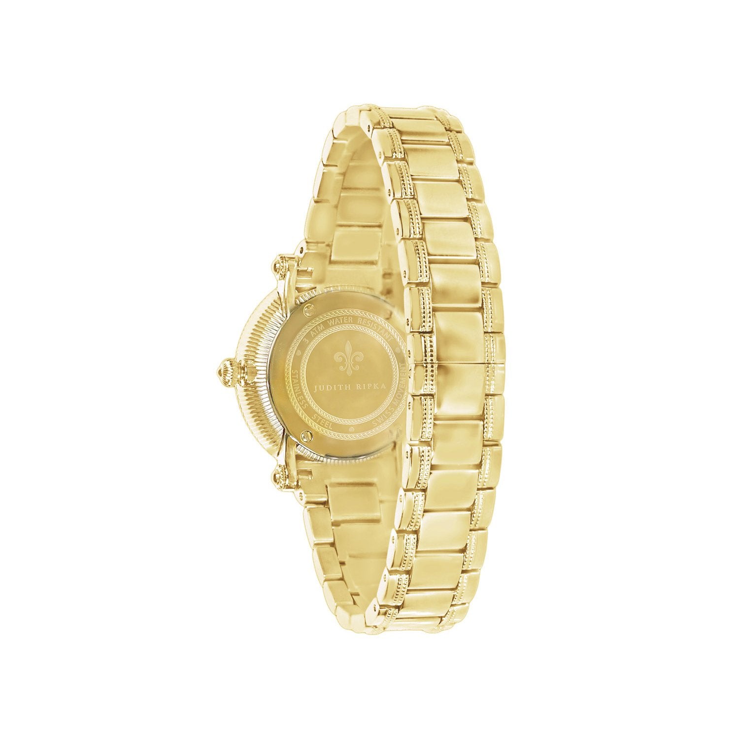 Judith Ripka Bezel Set Gold Tone Summit Watch Back