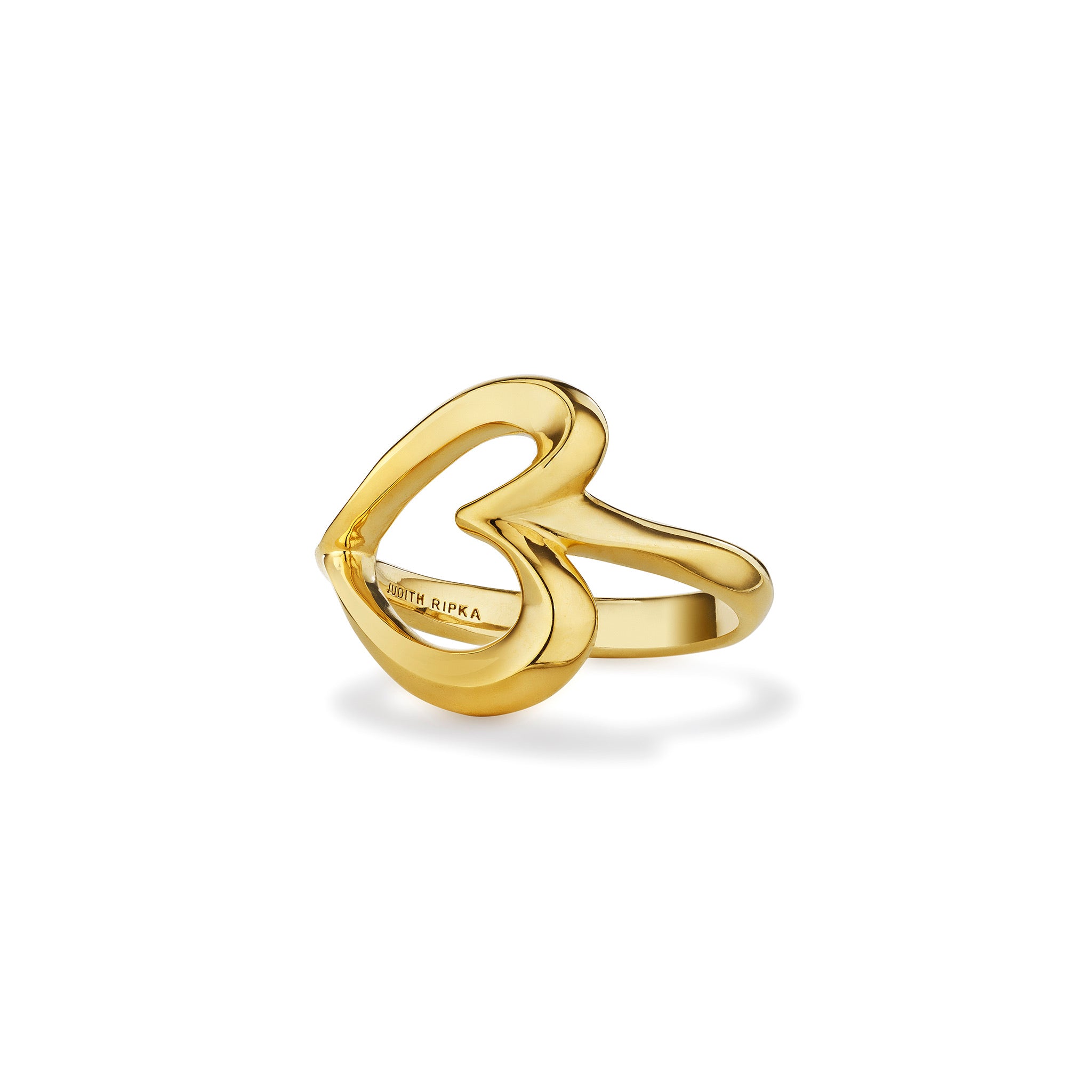 Eros Open Heart Ring in 18K