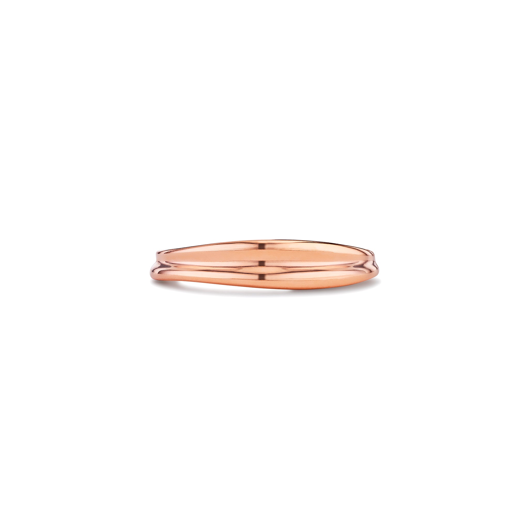 Eros Sculptural Band Ring In 18K Rose Gold