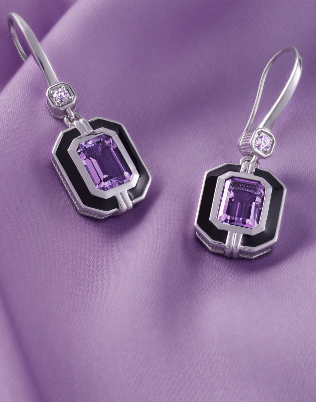 Amethyst Stud Earrings