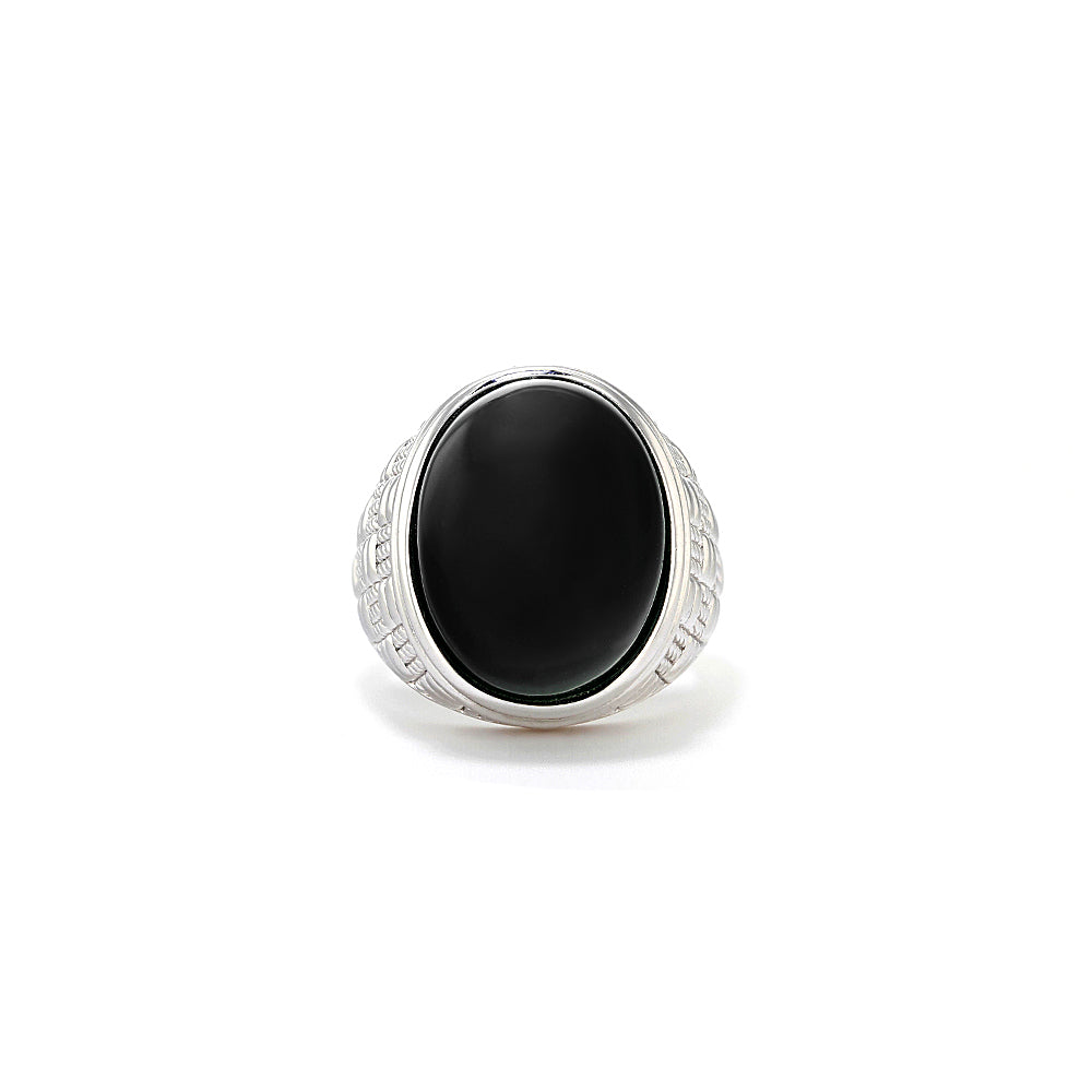 Ocean Reef Ring With Black Onyx Front View