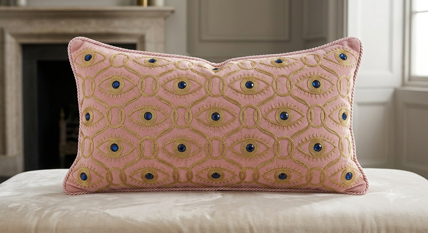 Judith Ripka Evil Eye Decorative Pillow