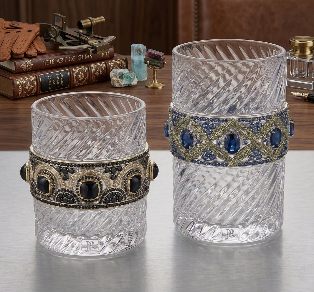 Judith Ripka Designer Twisted Drinking Glasses