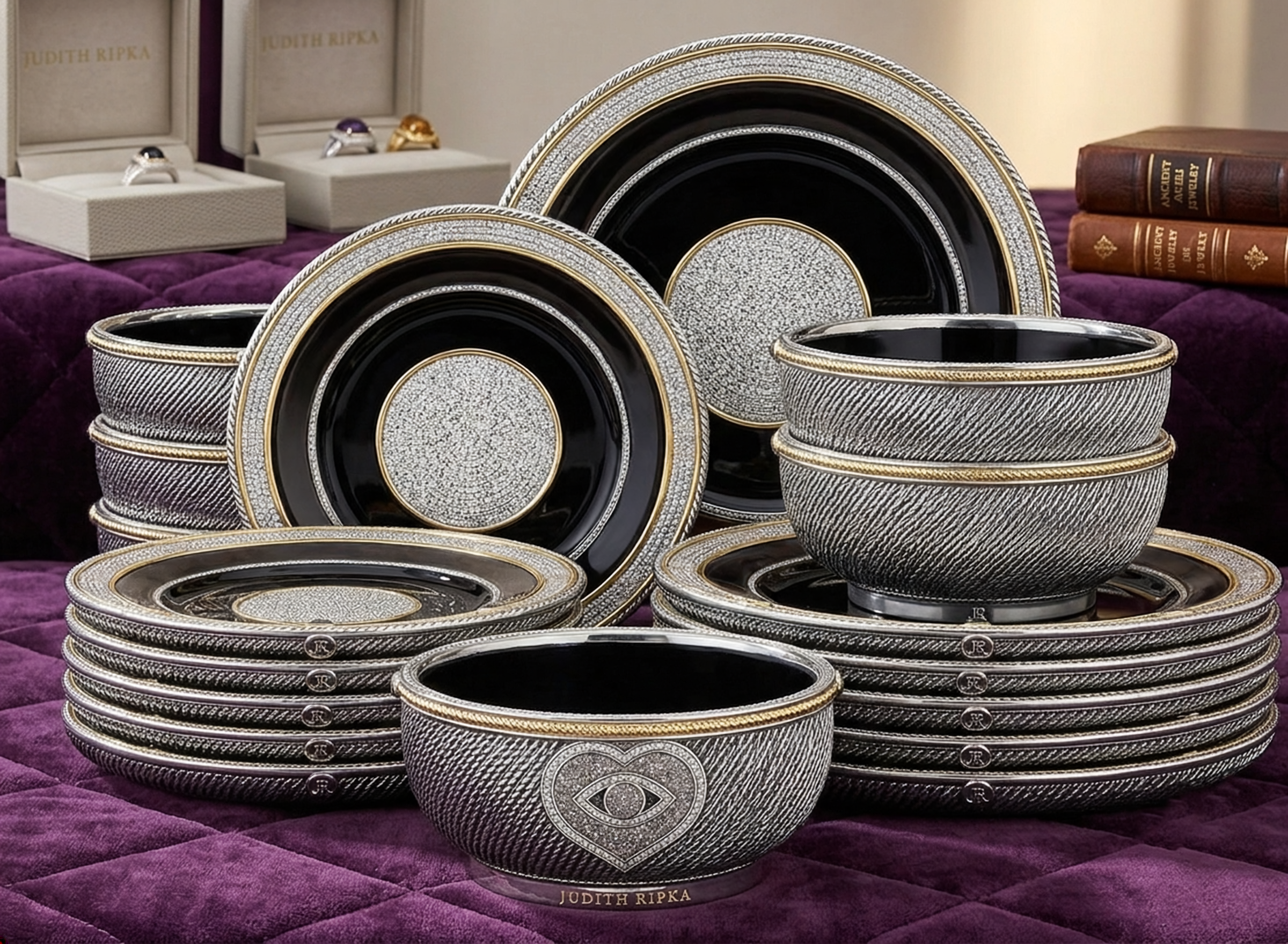Judith Ripka Designer Serving Dish Set