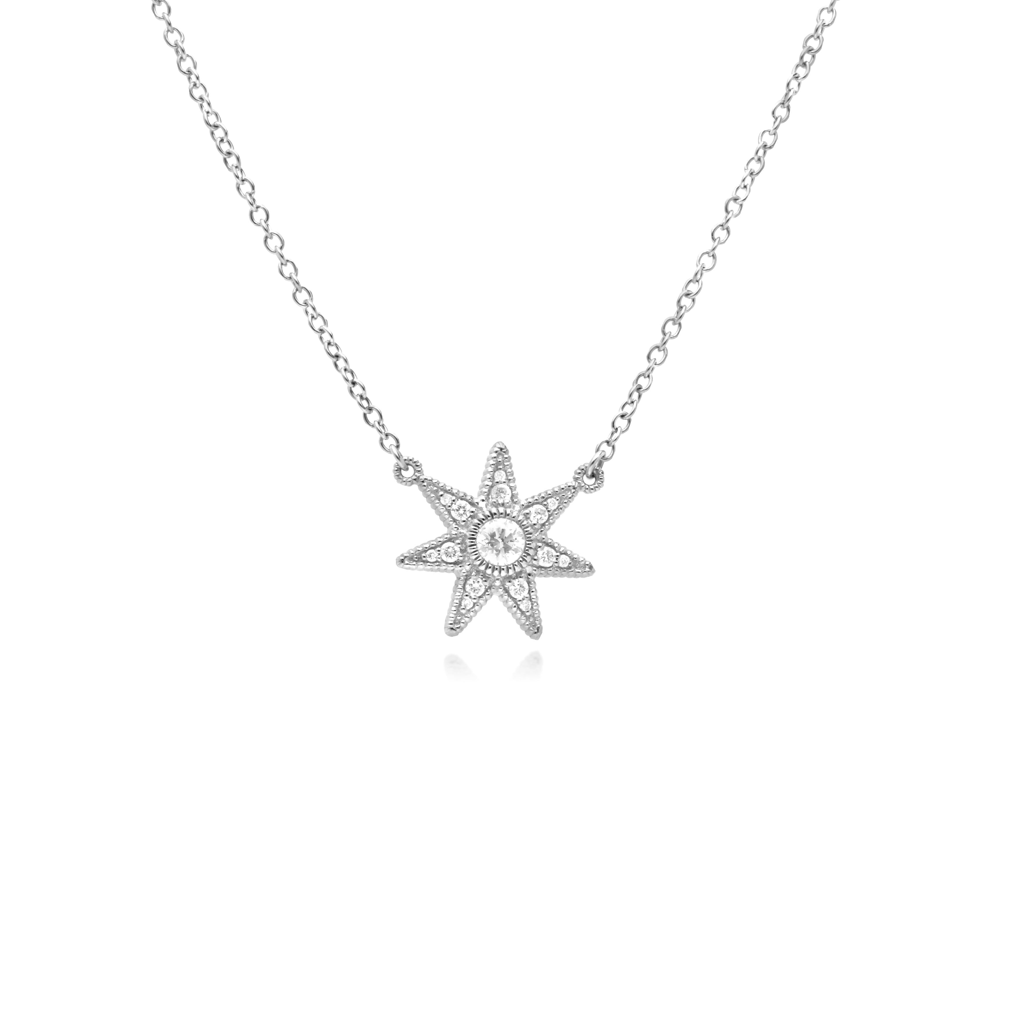 Little Luxuries Star Pendant With White Topaz
