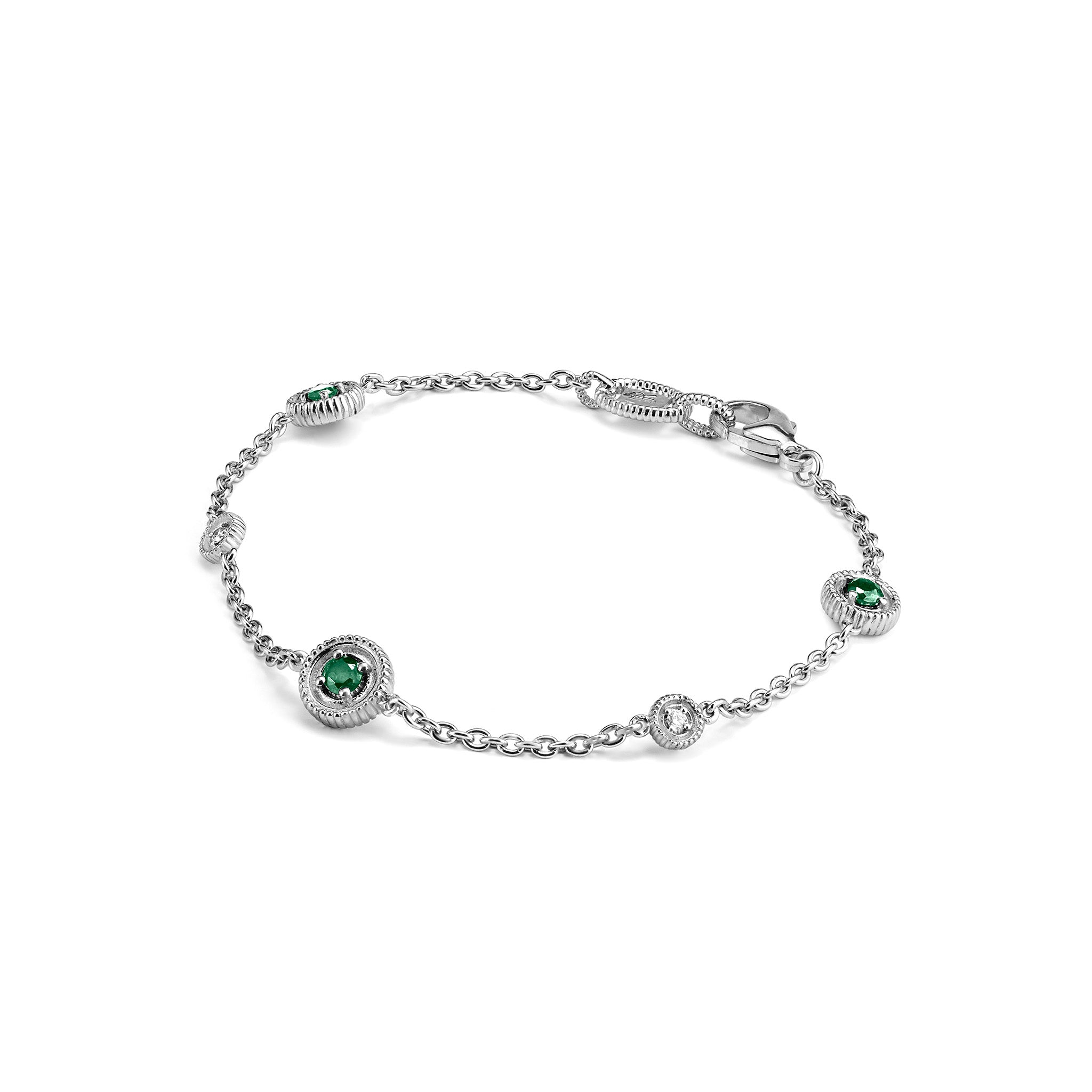 Max Bracelet with Emerald and Diamonds