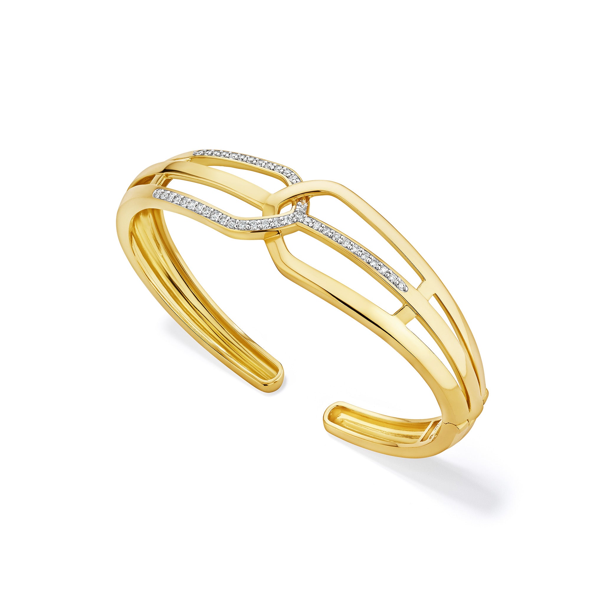 Selvaggia Cuff with Diamonds in 14K