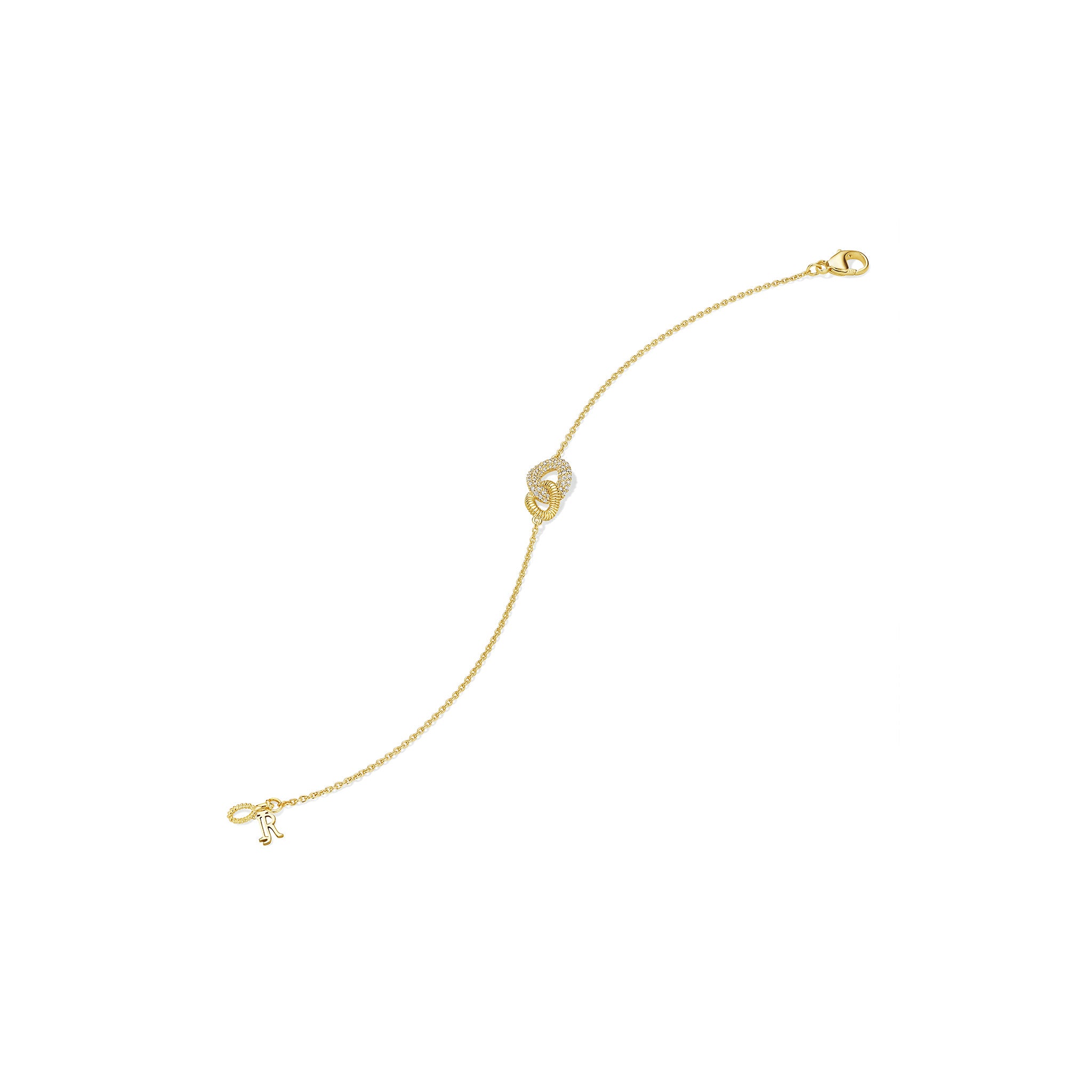 Eternity Link Bracelet with Diamonds in 18K